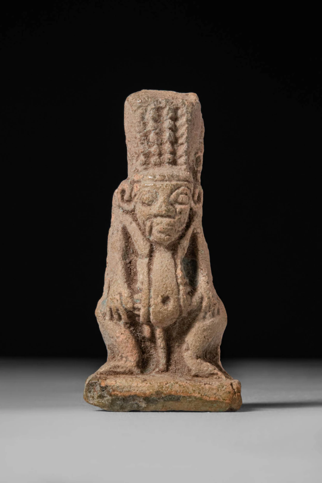 EGYPTIAN FAIENCE GOD BES PENDANT