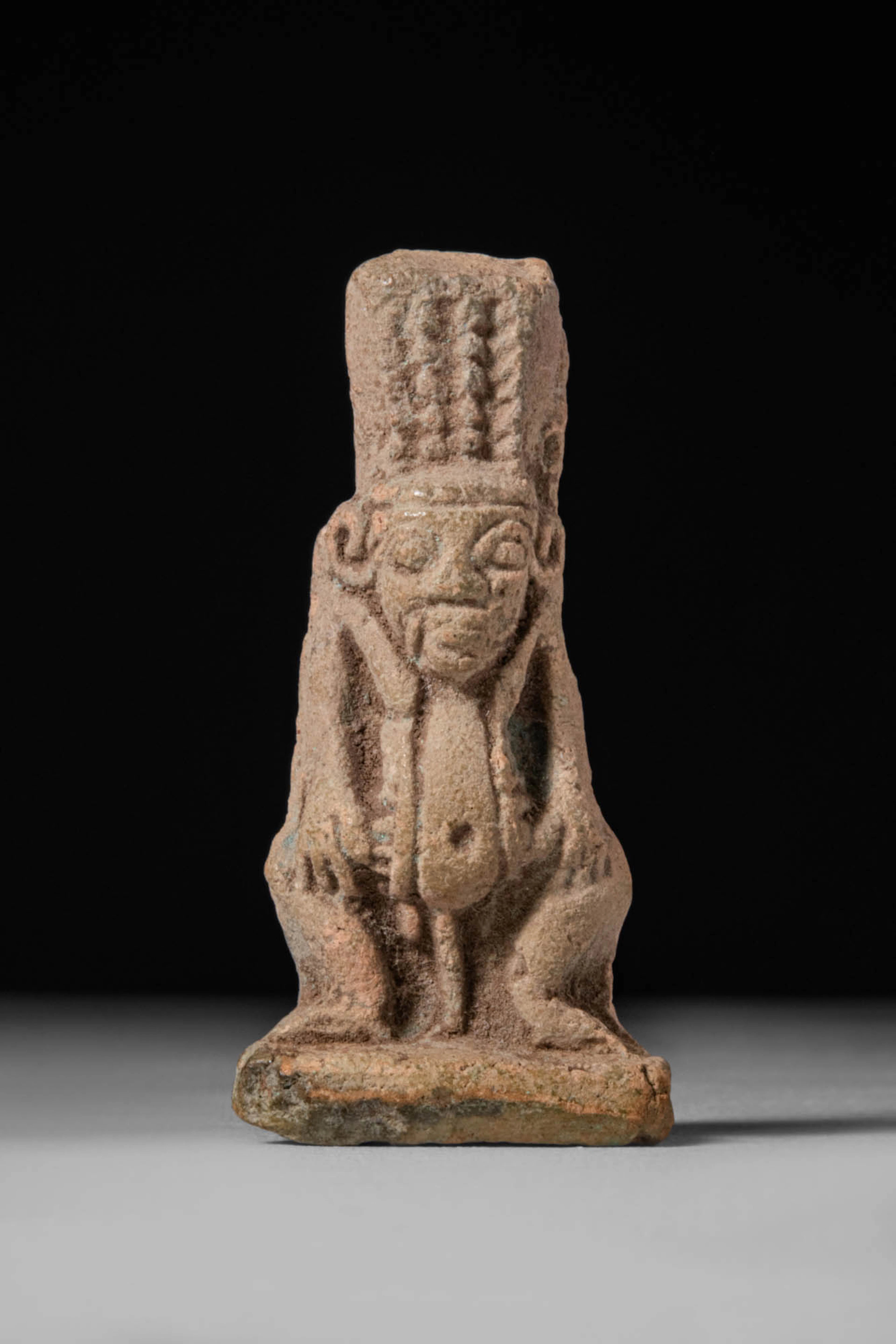 EGYPTIAN FAIENCE GOD BES PENDANT