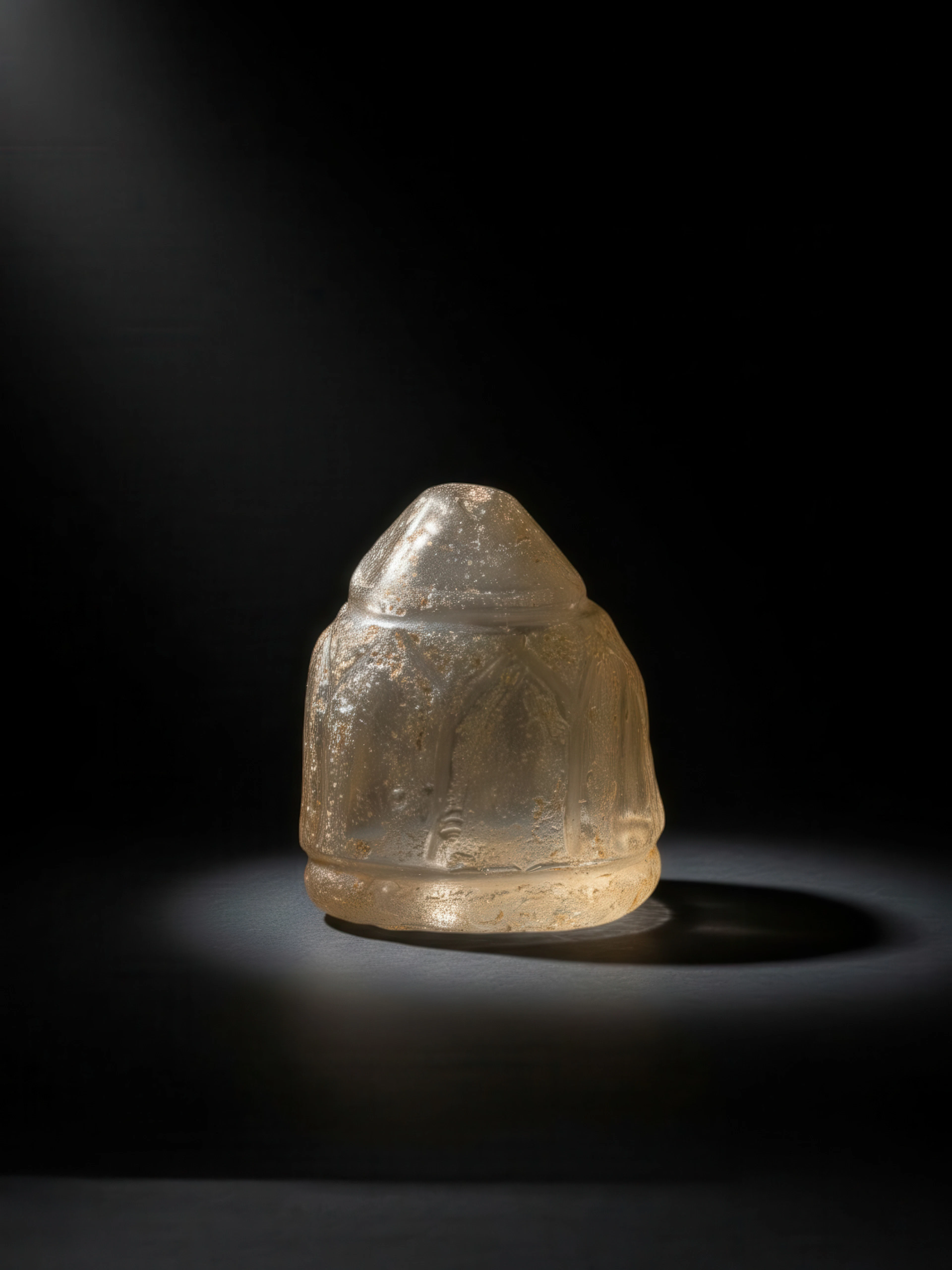 FATIMID ROCK CRYSTAL CHESS PIECE