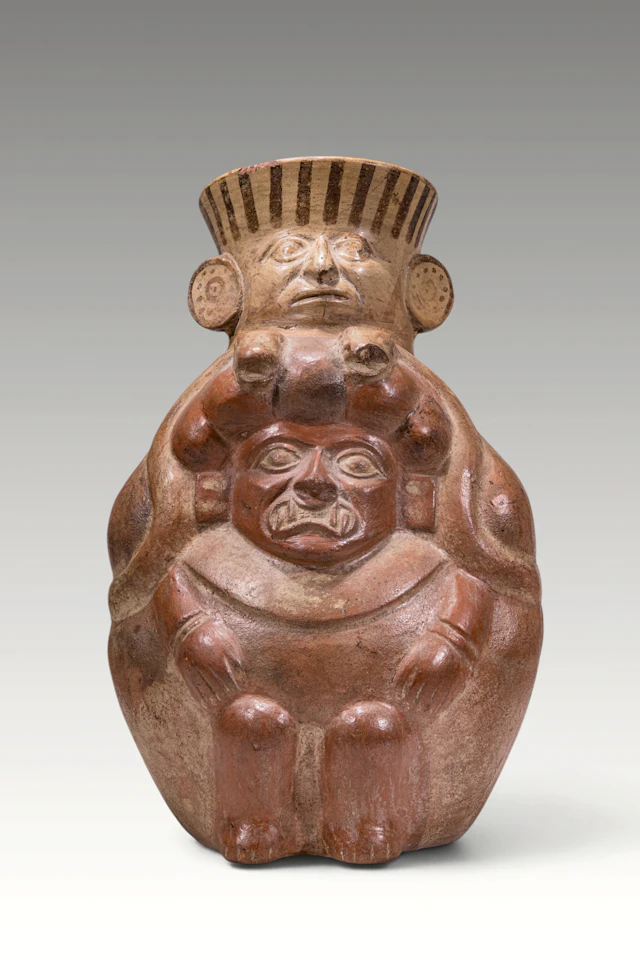 MOCHE TERRACOTTA ANTHROPOMORPHIC JAR