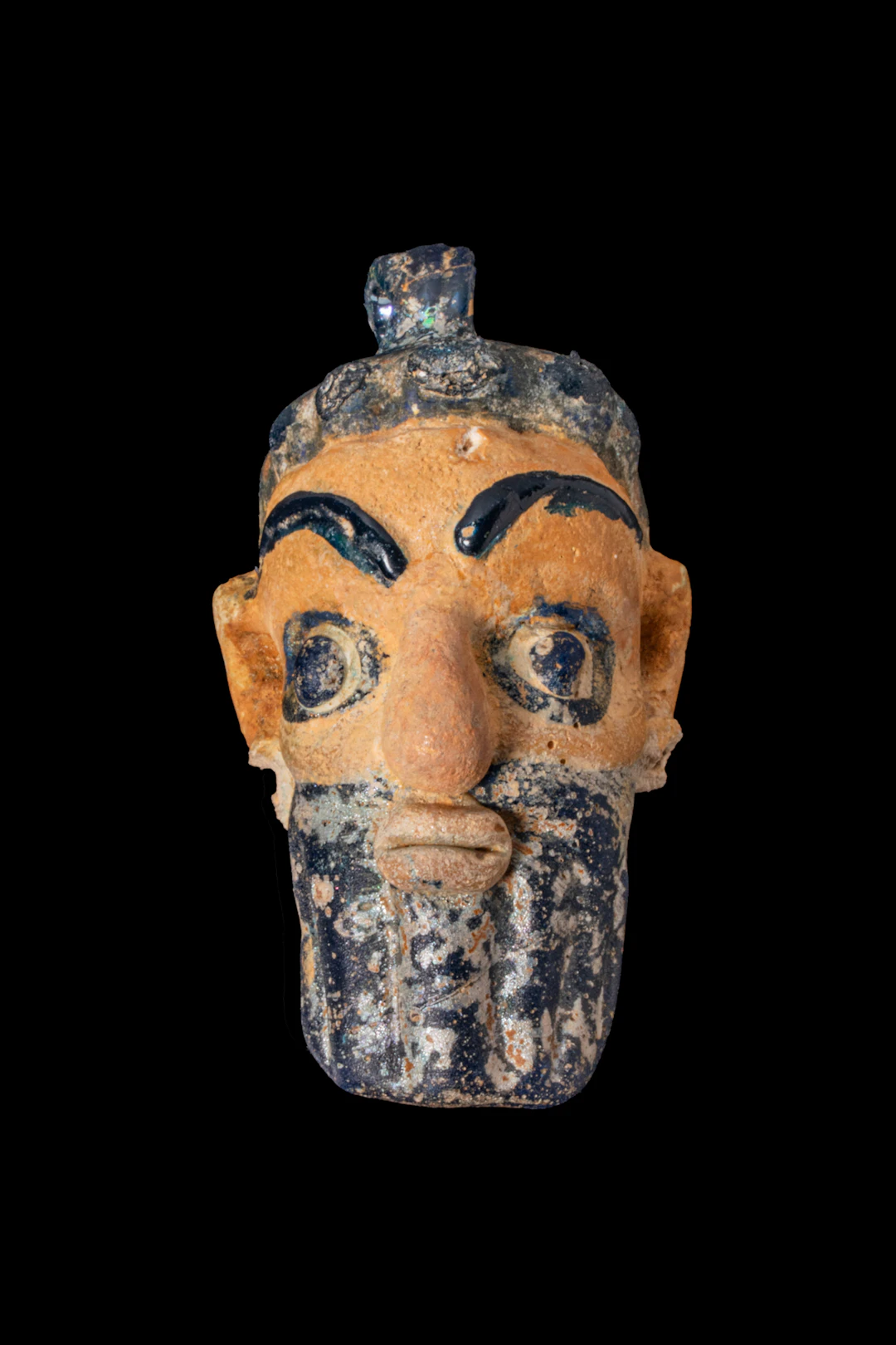 STUNNING CARTHAGINIAN GLASS HEAD PENDANT
