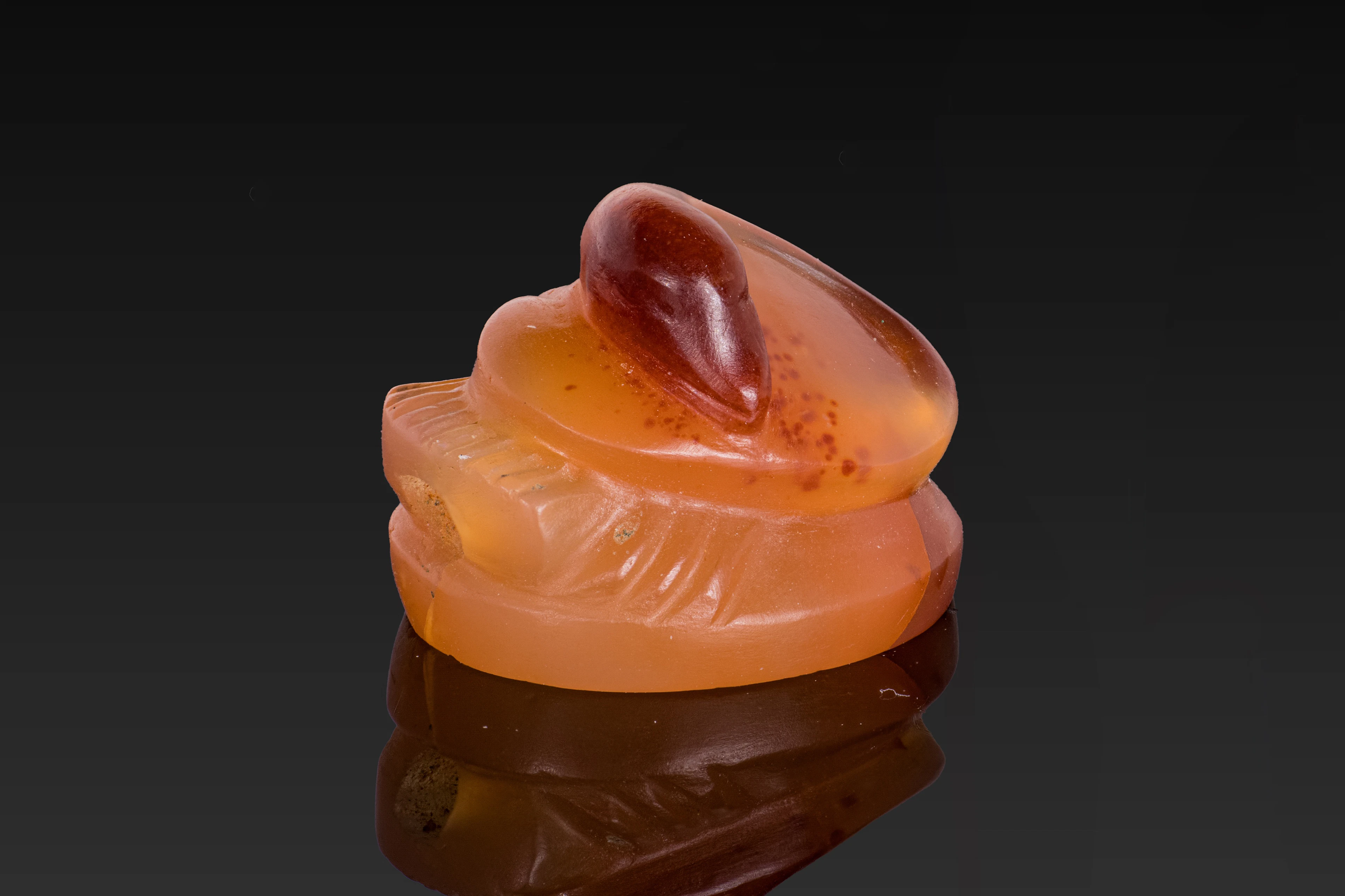 EGYPTIAN CARNELIAN DUCK AMULET