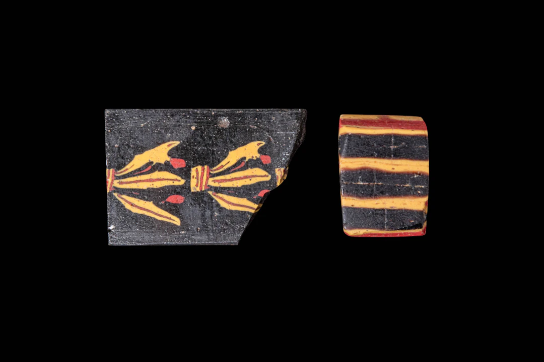COLLECTION OF EGYPTIAN GLASS INLAYS