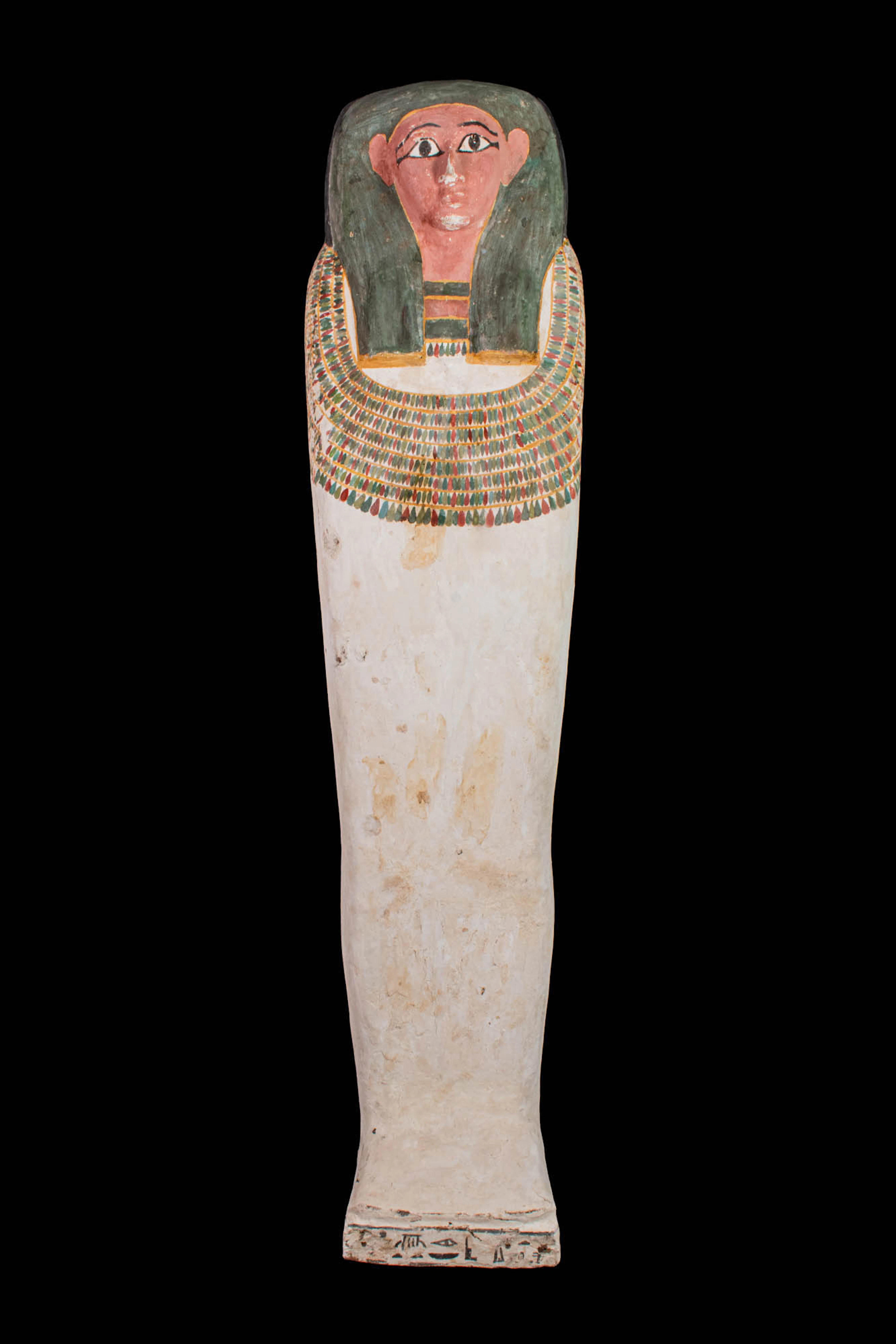 EGYPTIAN WOODEN LID OF SARCOPHAGUS