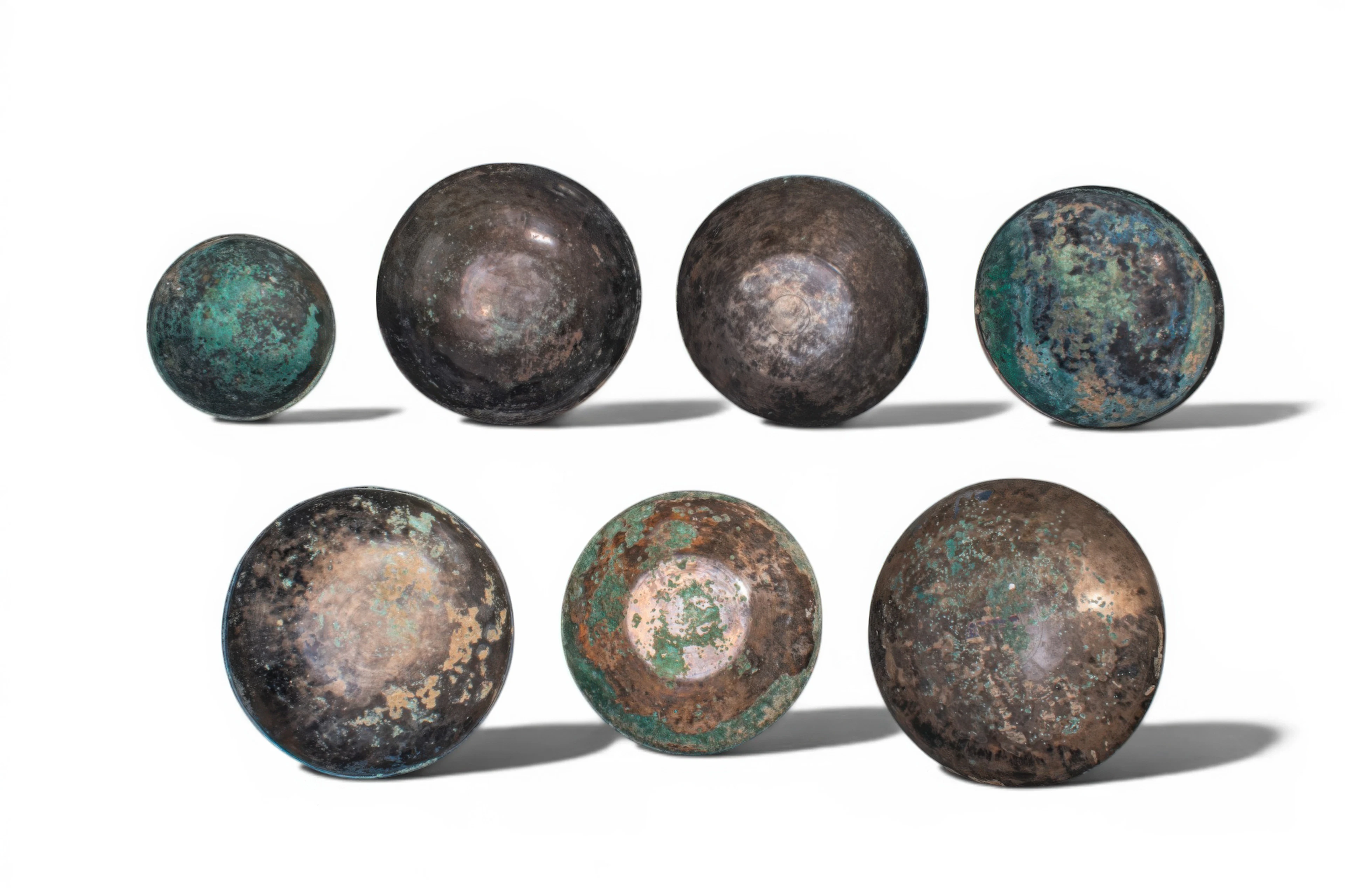 COLLECTION OF GREEK PERIOD BRONZE BOWLS