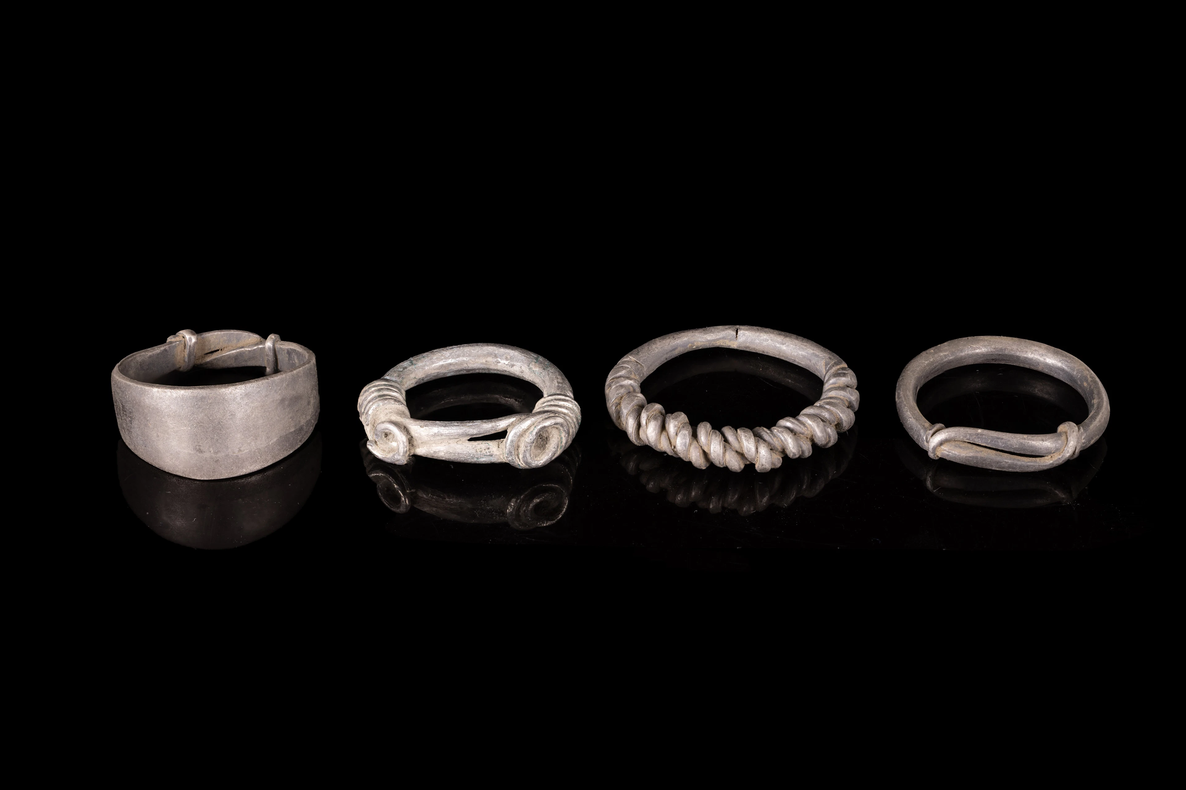 COLLECTION OF VIKING SILVER RINGS