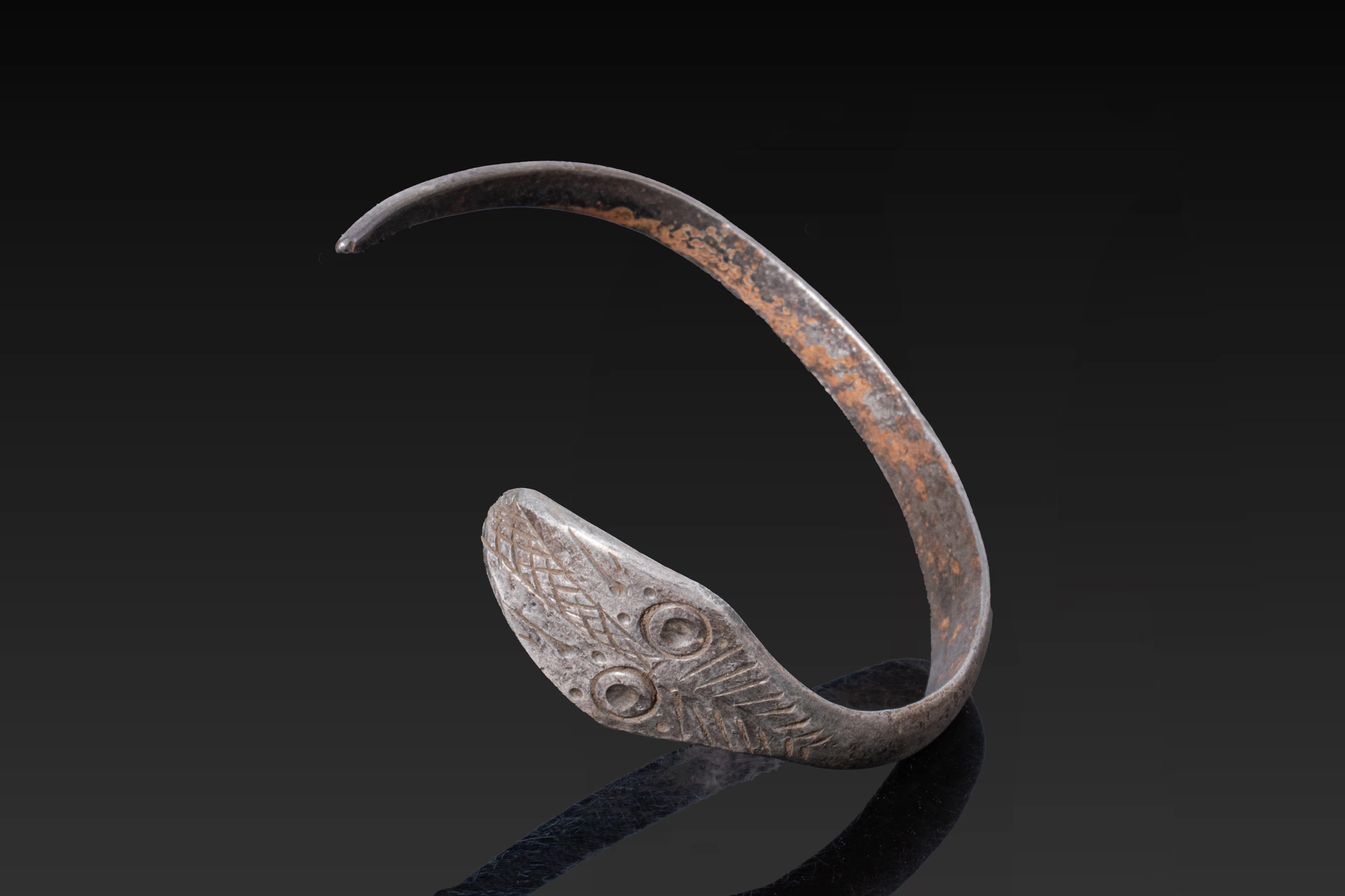 ROMANO-CELTIC SILVER SNAKE BRACELET