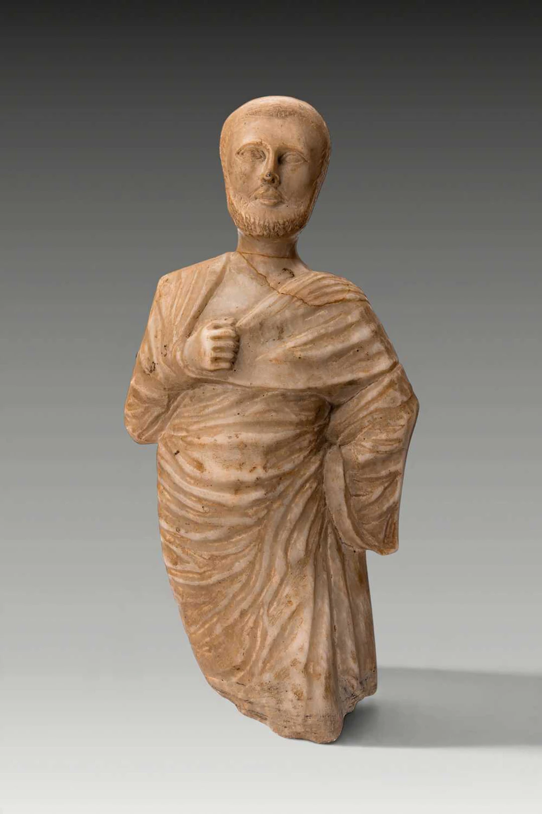 BYZANTINE MARBLE STATUE OF TOGATUS