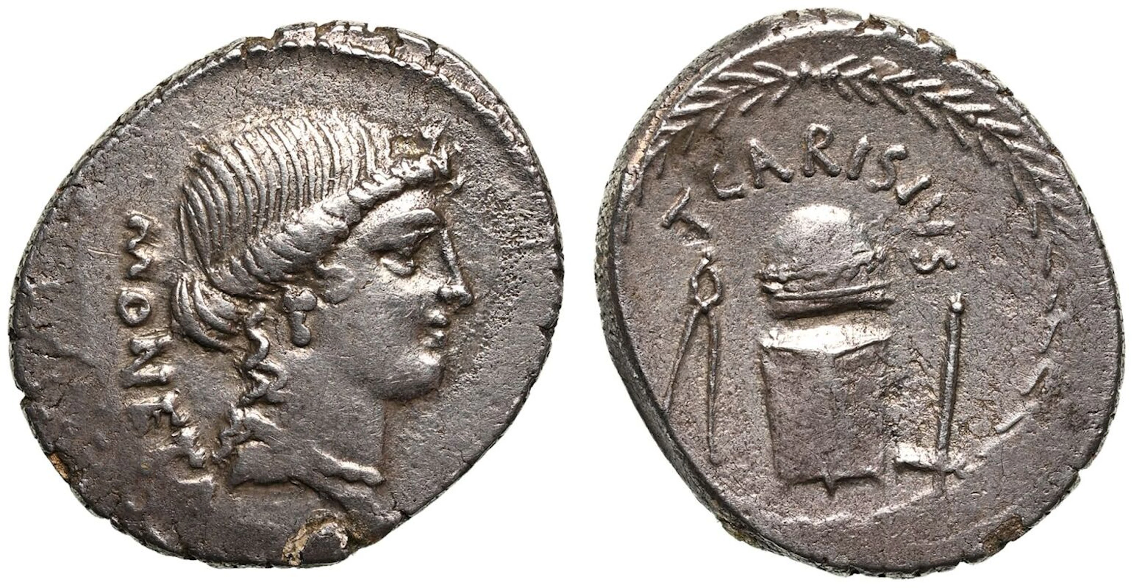 T. Carisius AR Denarius