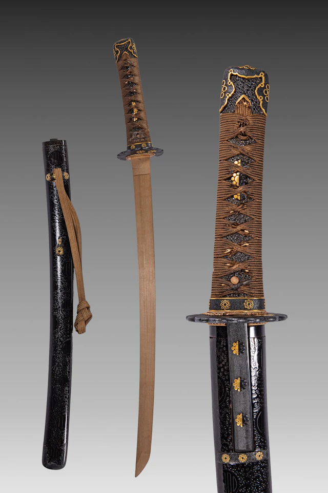 JAPANESE KATANA WITH WOODEN BLADE