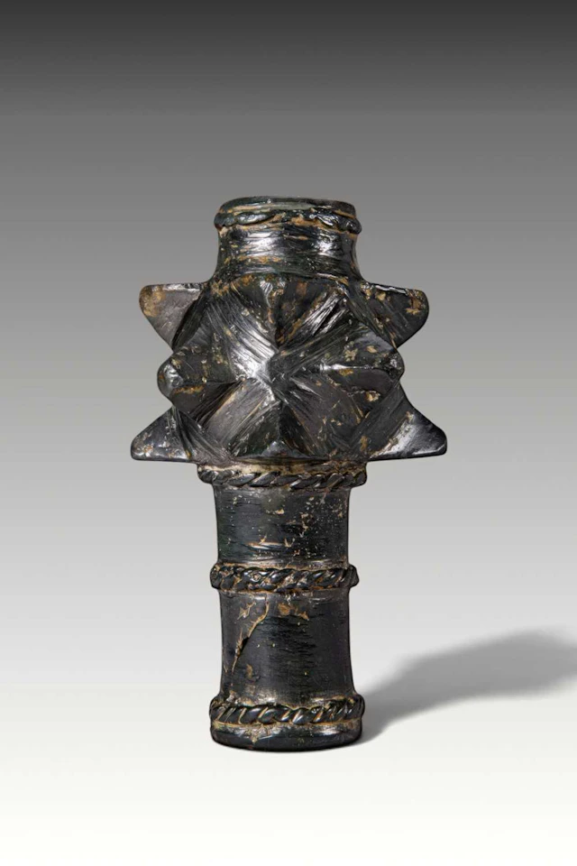 MEDIEVAL BRONZE MACE HEAD