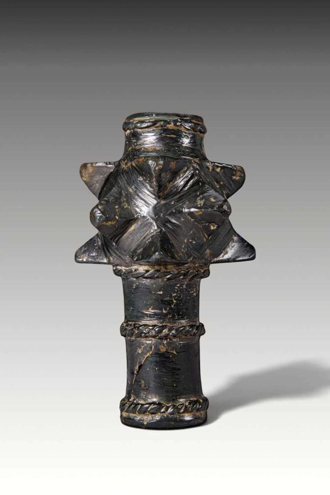 MEDIEVAL BRONZE MACE HEAD