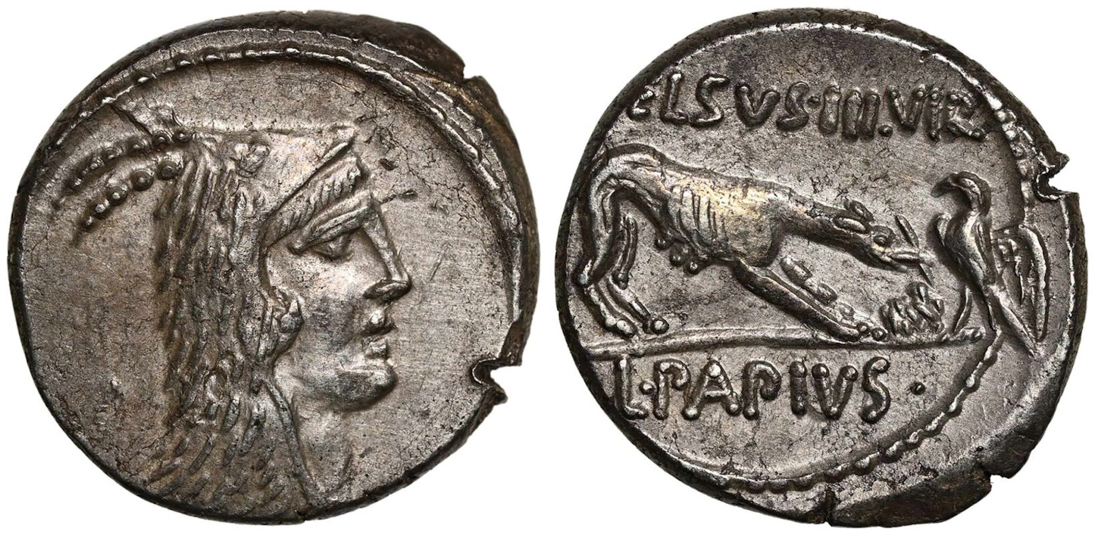 L. Papius Celsius AR Denarius