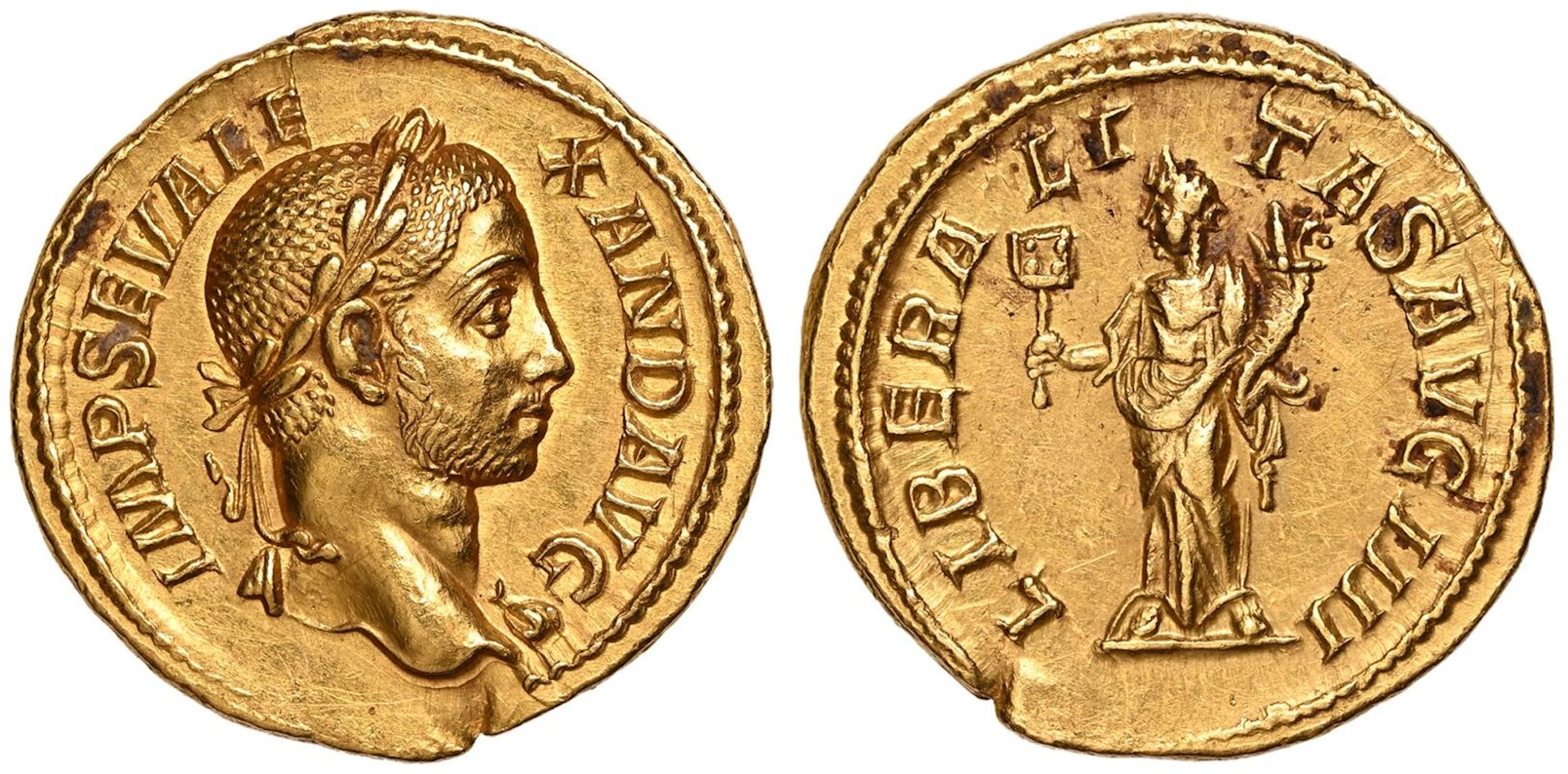 Severus Alexander AV Aureus