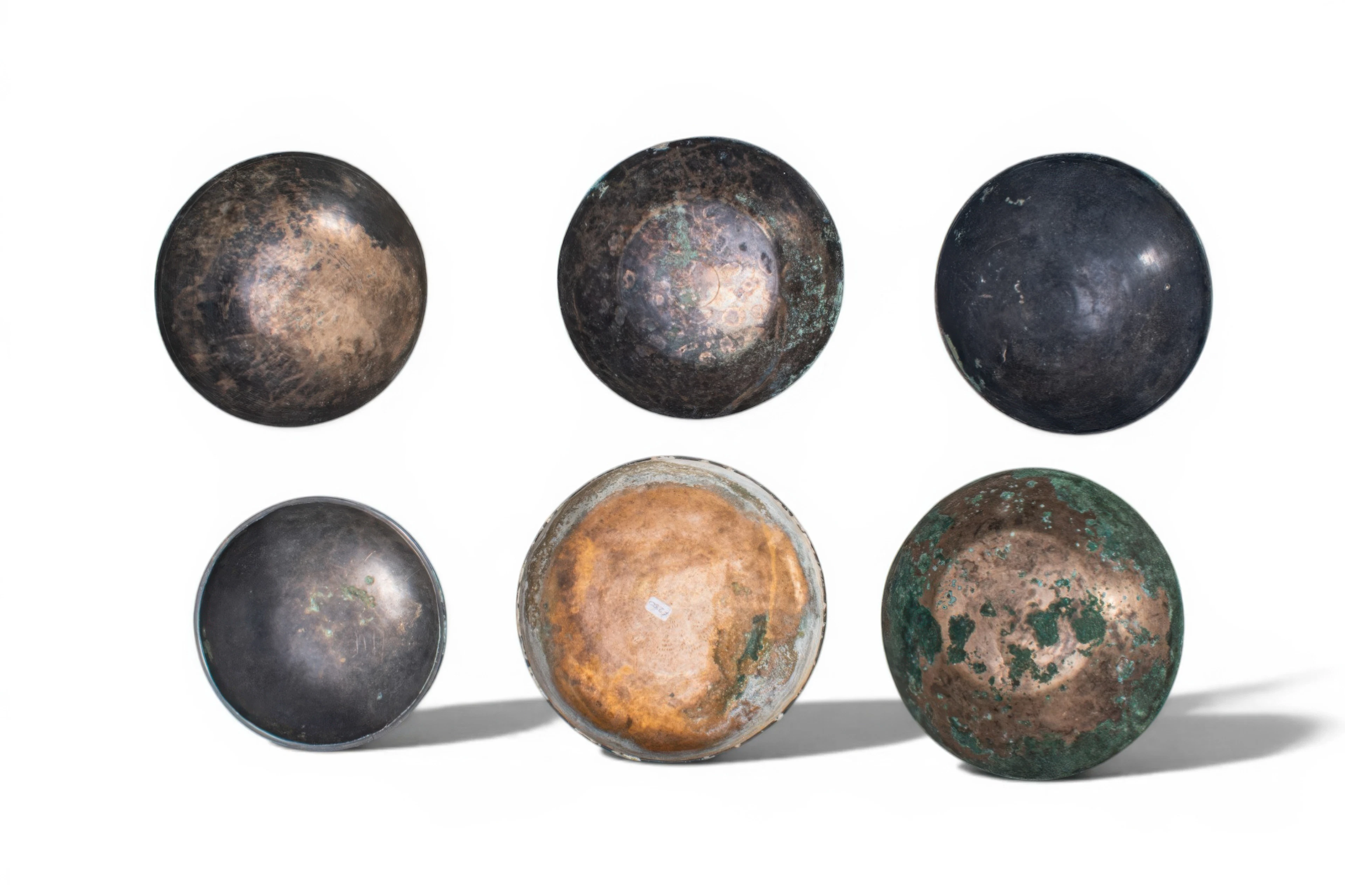 COLLECTION OF GREEK PERIOD BRONZE BOWLS