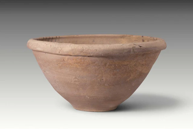 LARGE ARAMAIC TERRACOTTA DEVIL TRAP BOWL