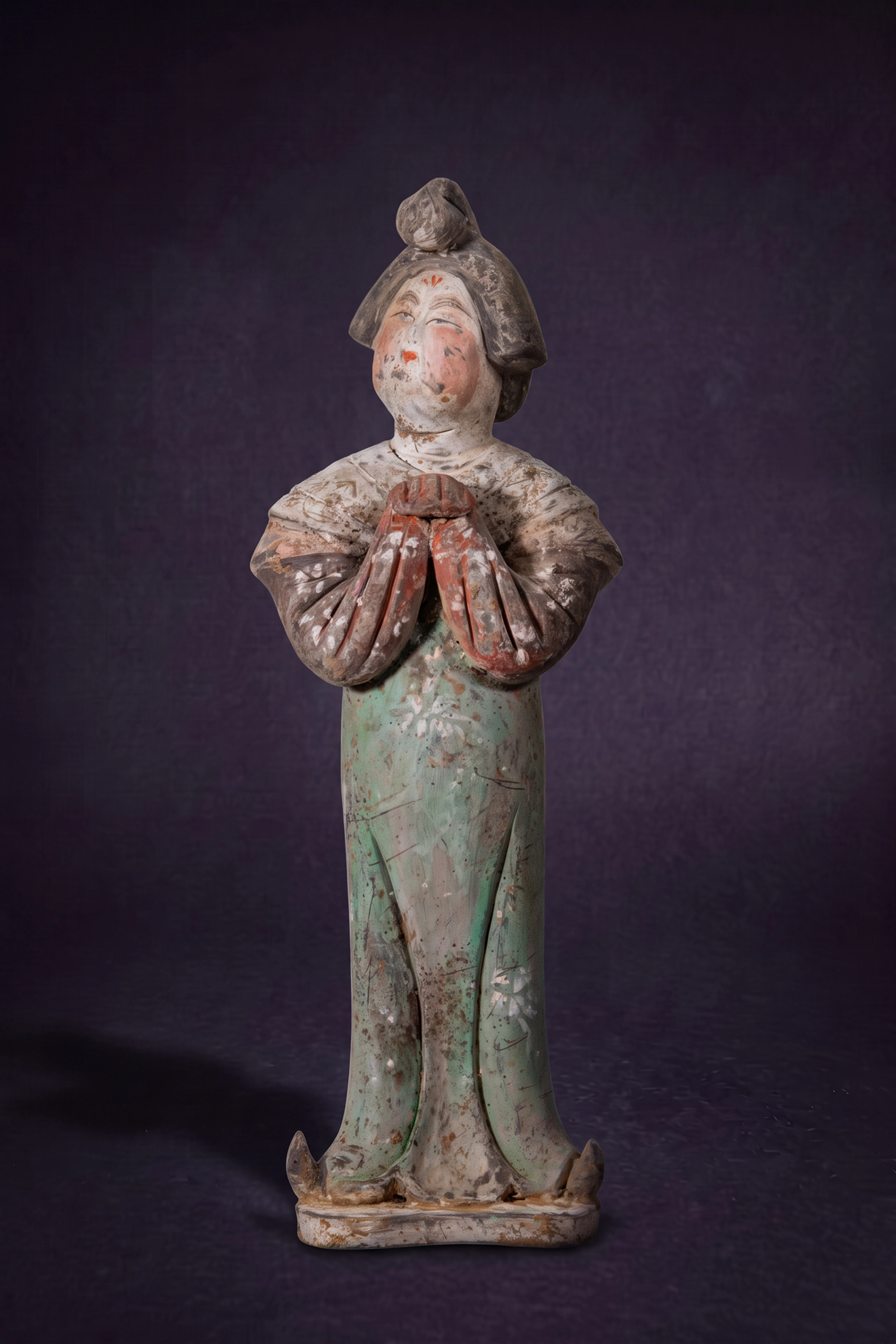 CHINESE TERRACOTTA FAT LADY - TL TESTED