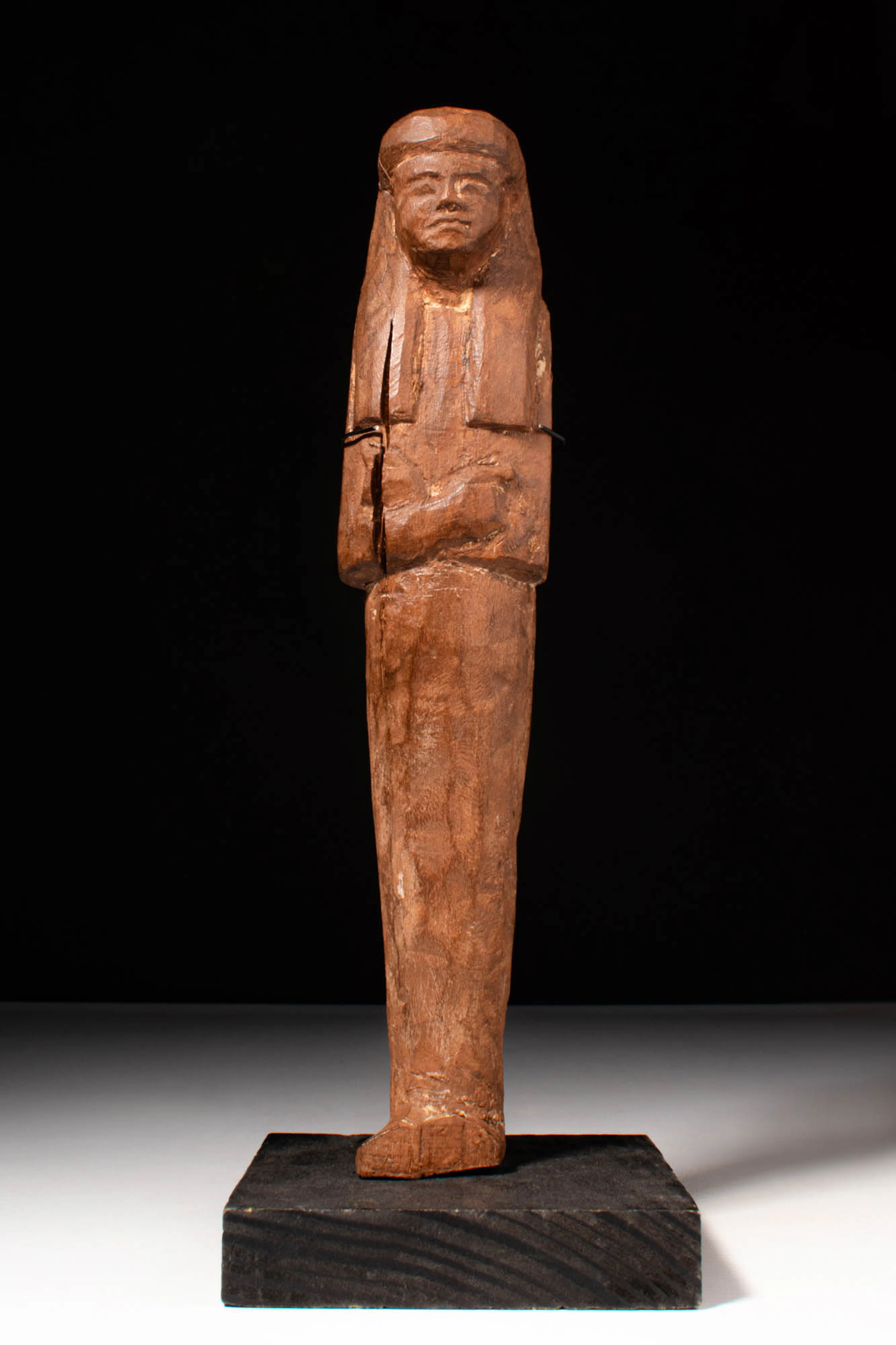 EGYPTIAN WOODEN USHABTI RAMESSIDE PERIOD
