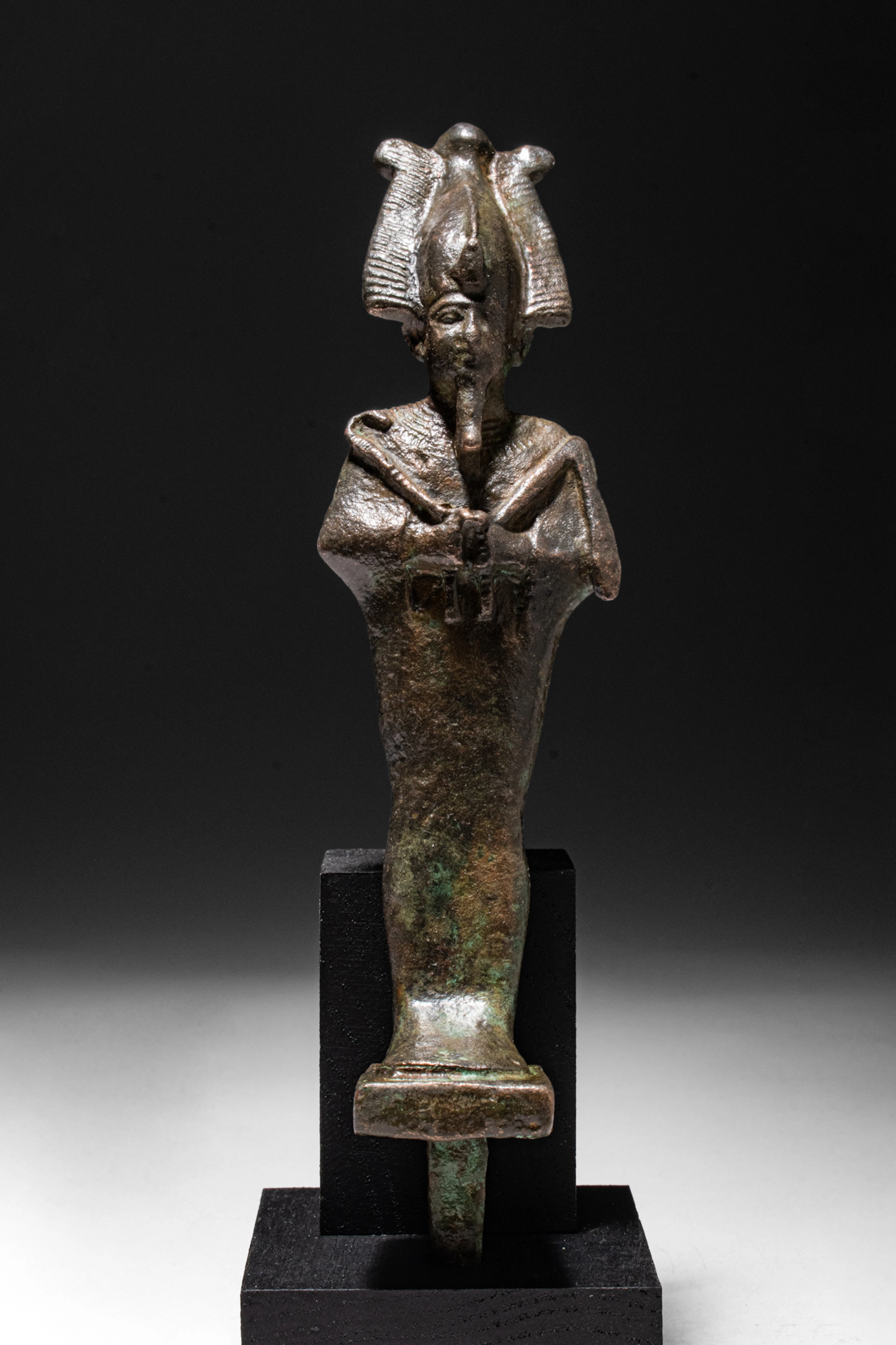 EGYPTIAN BRONZE FIGURINE OF OSIRIS