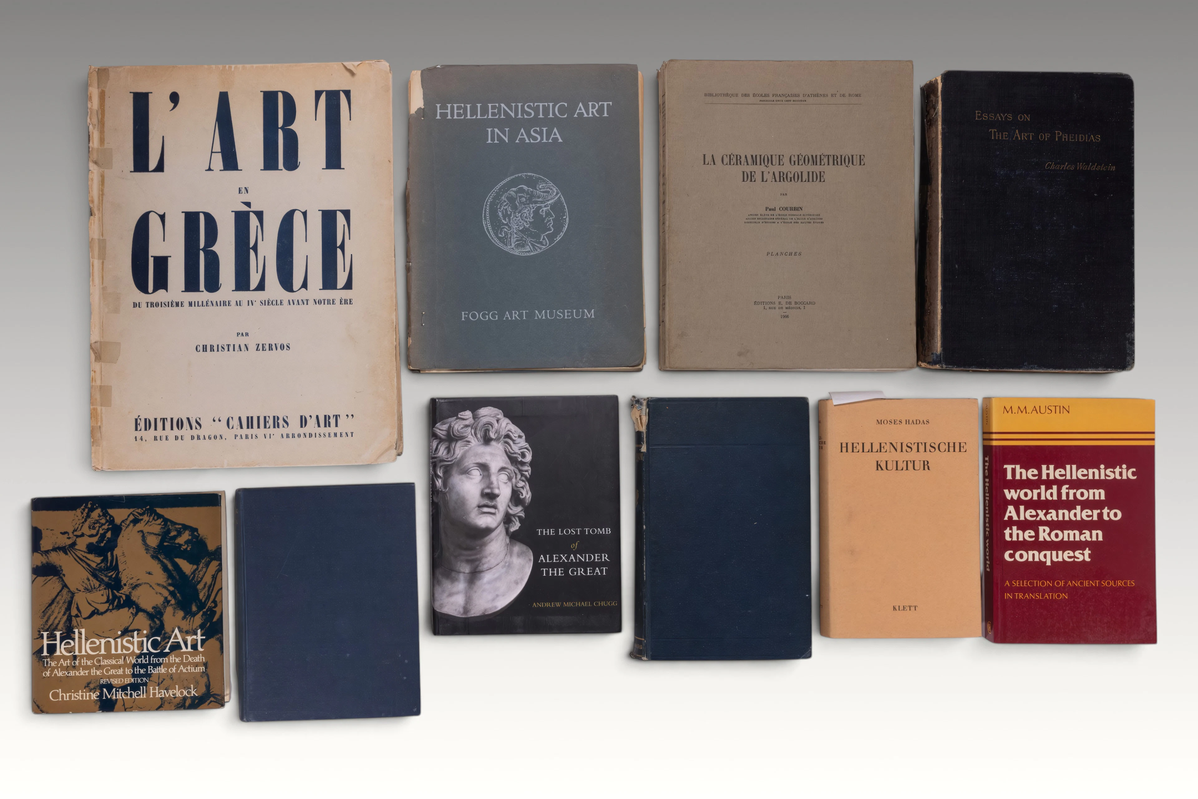 COLLECTION OF BOOKS ON GREEK ART AND CULTURE - EX LIBRARY OF ROBIN SIMS