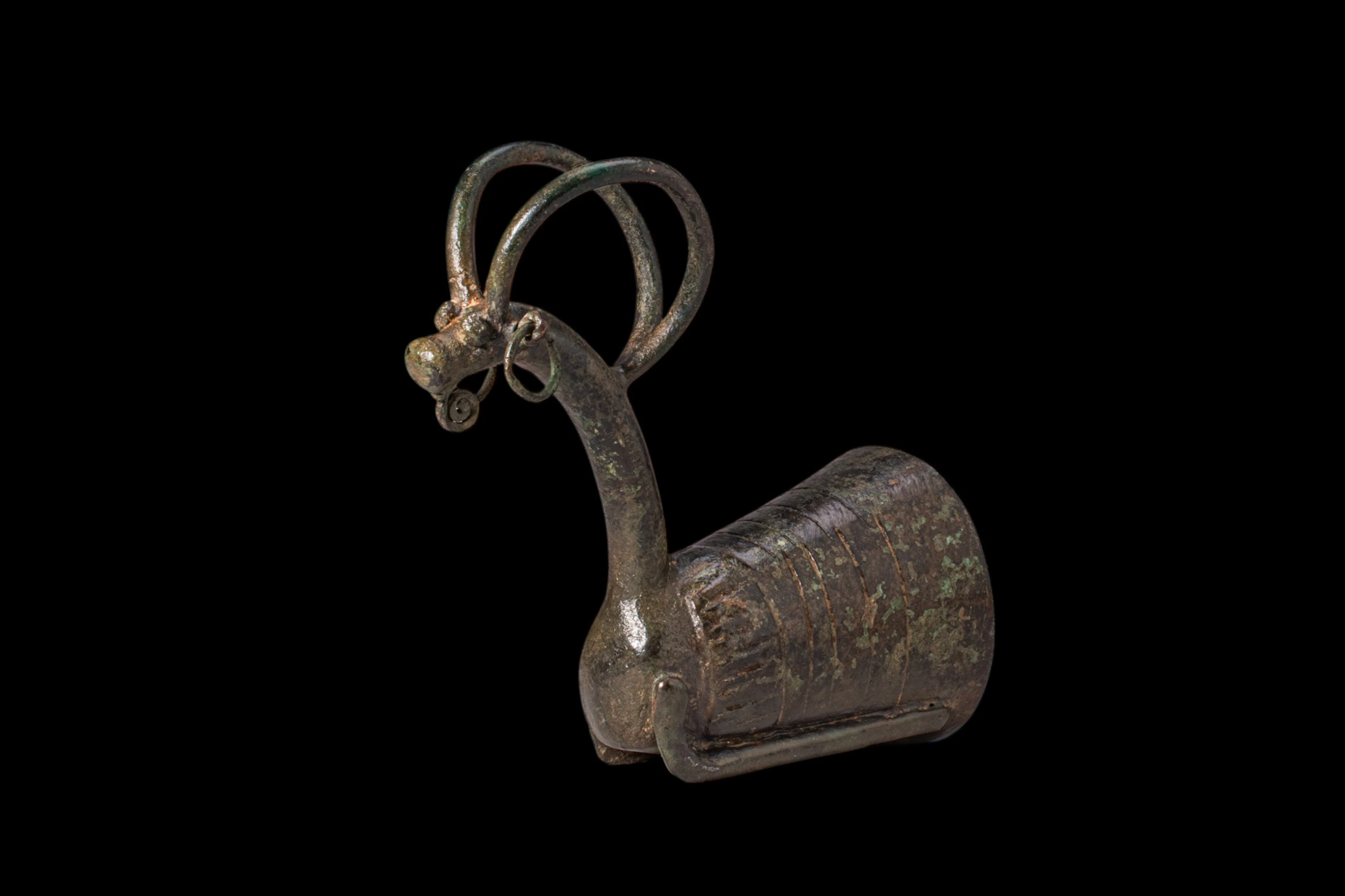 BRONZE AGE WHETSTONE WITH IBEX