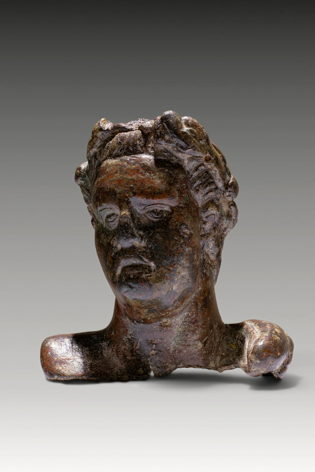 ROMAN BRONZE BUST OF EMPEROR CLAUDIUS