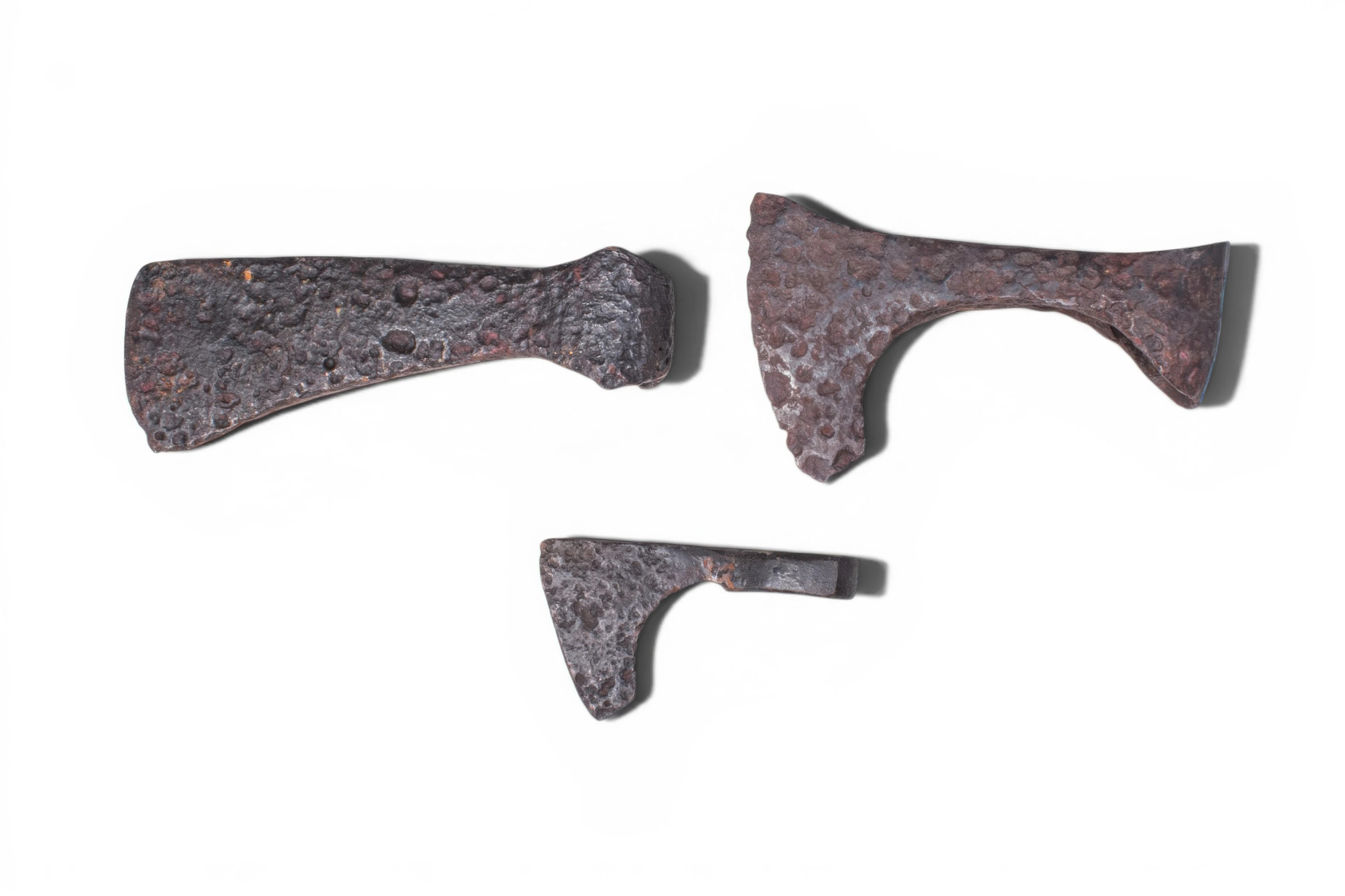 COLLECTION OF VIKING IRON AXE HEADS