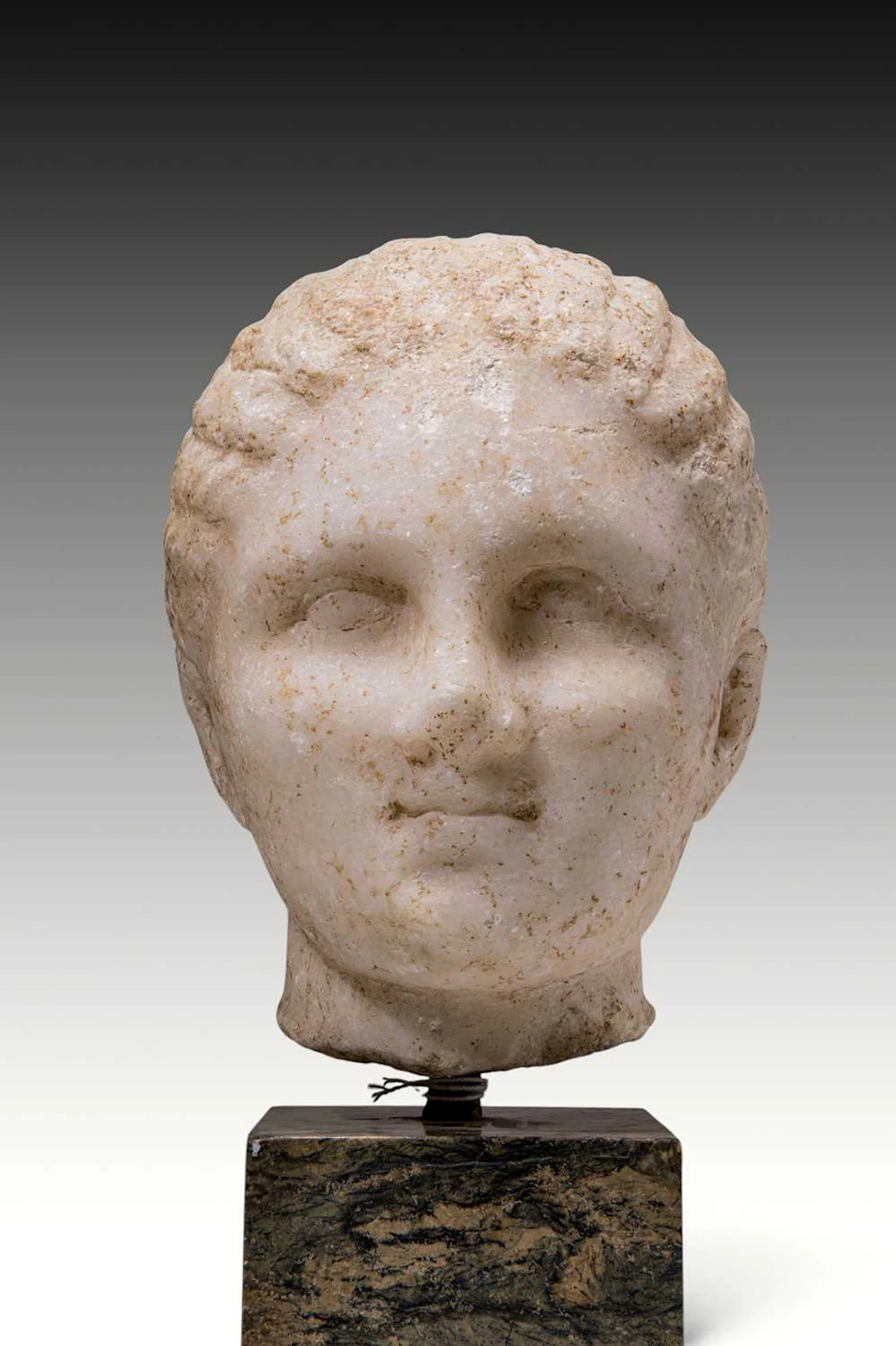 GREEK MARBLE HEAD OF A GIRL - EX CHRISTIE'S