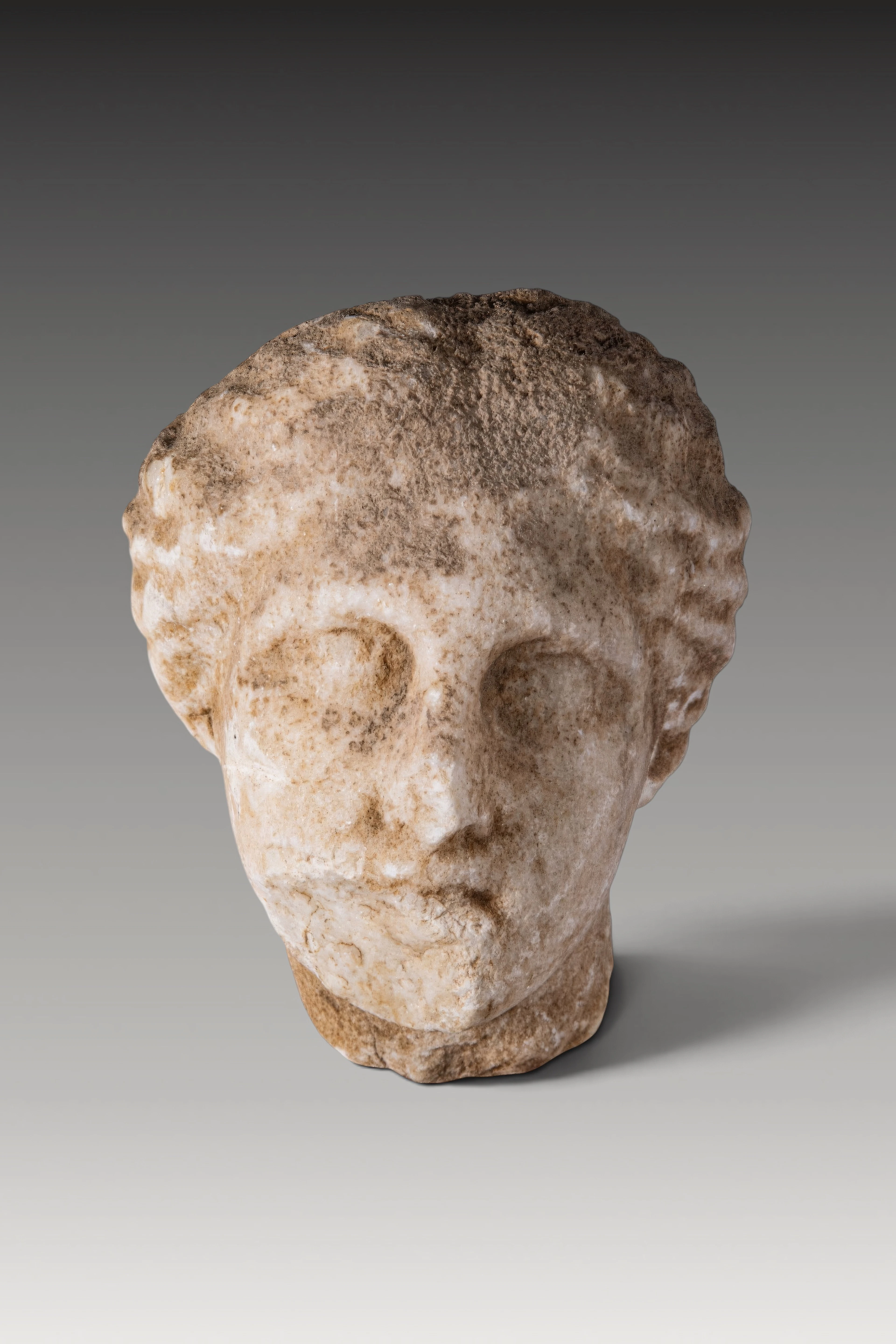 GREEK HELLENISTIC MARBLE HEAD OF APHRODITE