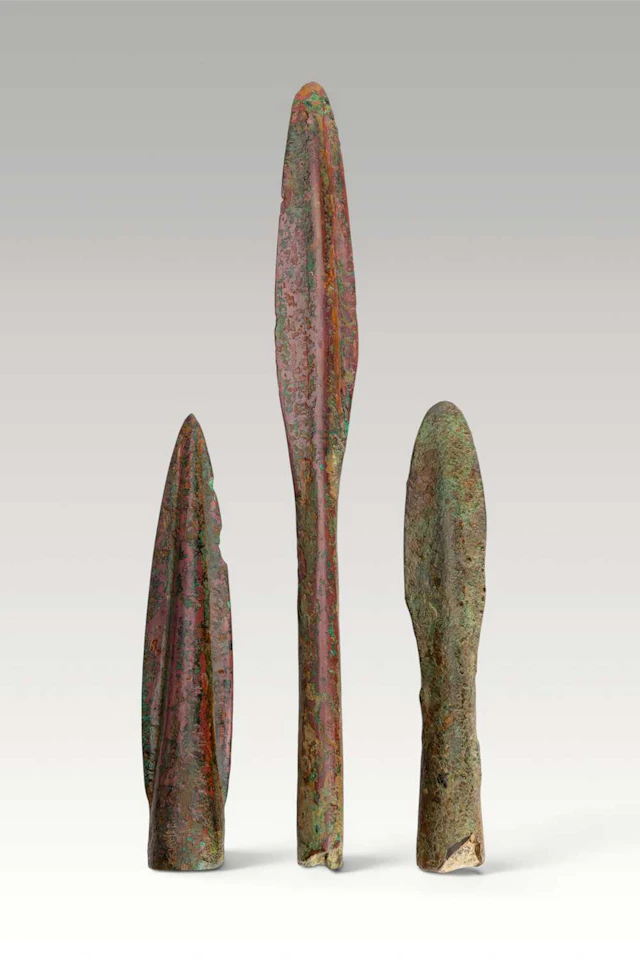 COLLECTION OF CELTIC BRONZE SPEARHEADS