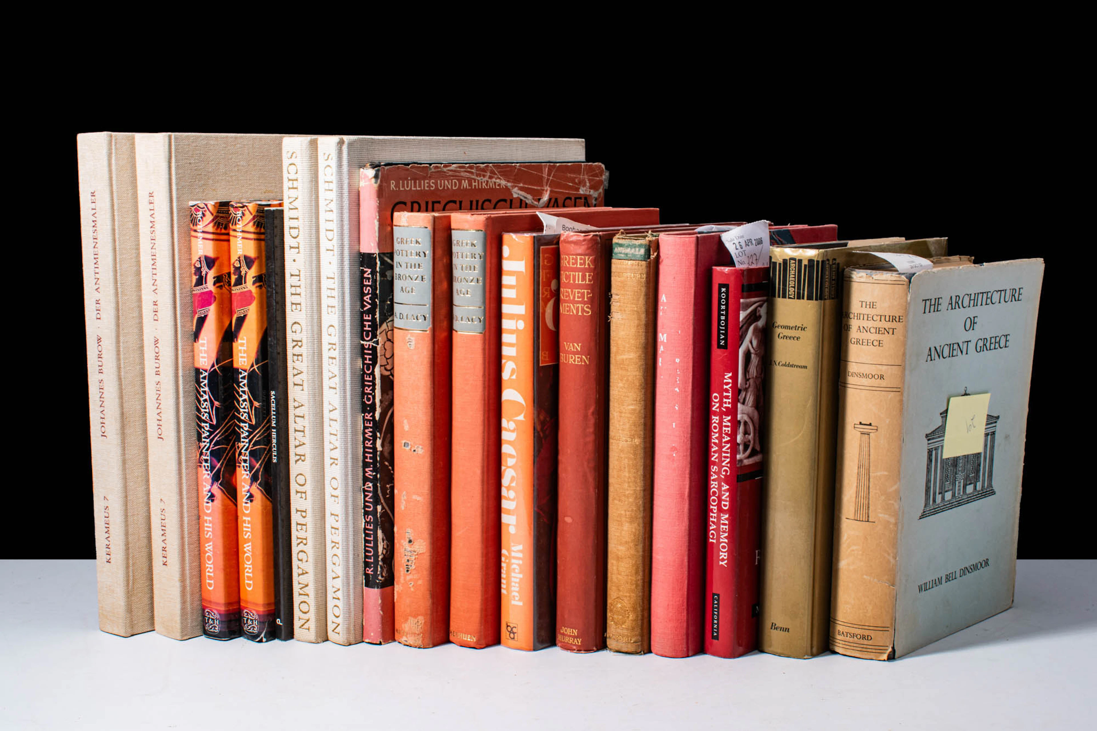 PRINCE LIBRARY - COLLECTION OF BOOKS ON ANCIENT GREEK ART