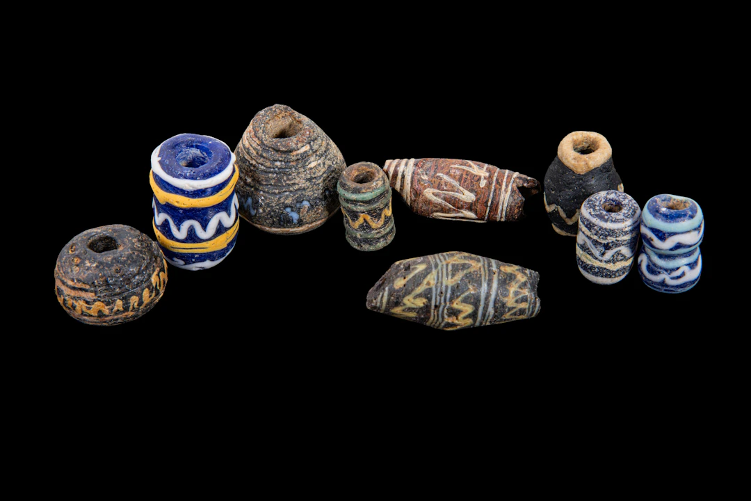 COLLECTION OF GRAECO-PHOENICIAN GLASS BEADS