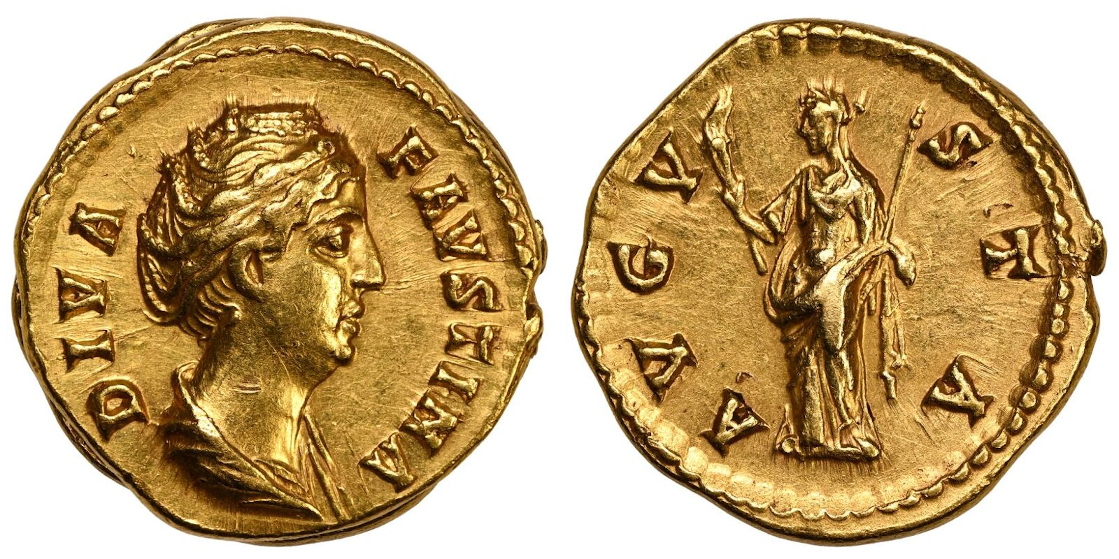 Diva Faustina I (wife of Antoninus Pius) AV Aureus