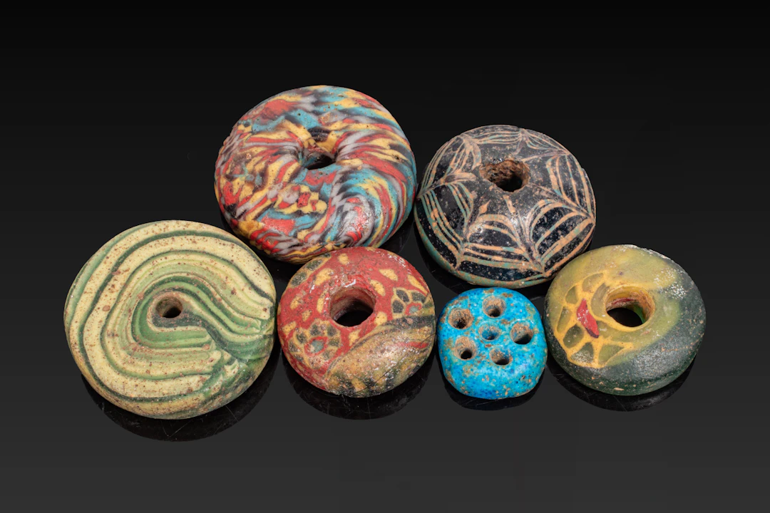 COLLECTION OF GREEK GLASS BEADS