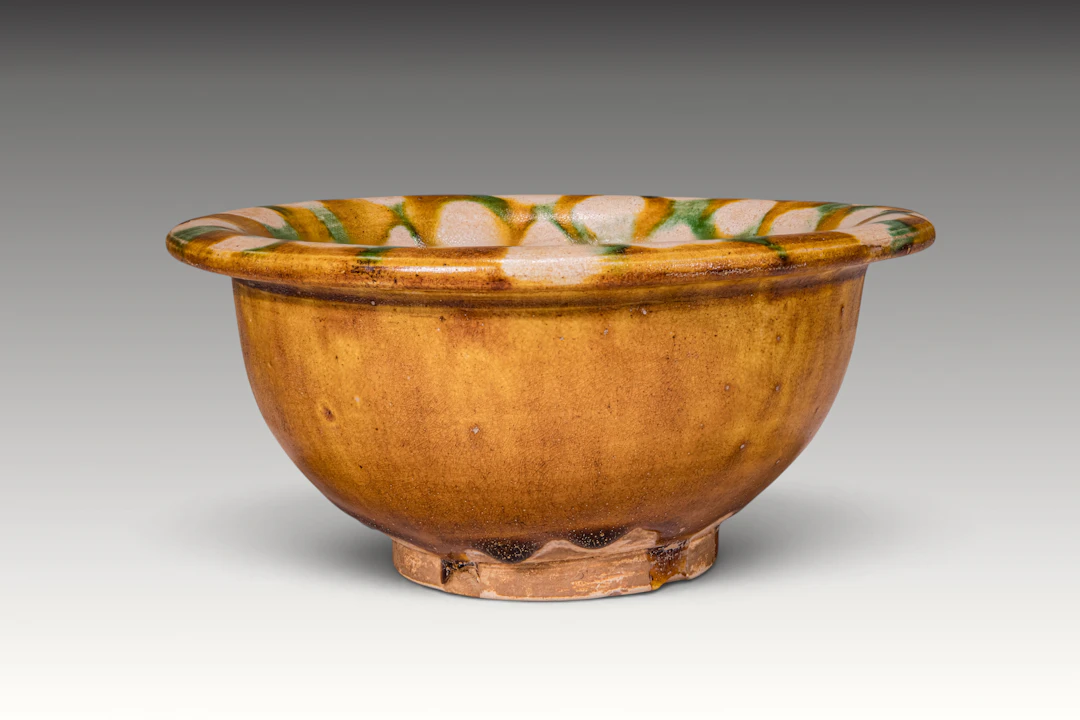 SMALL SANCAI CERAMIC BOWL