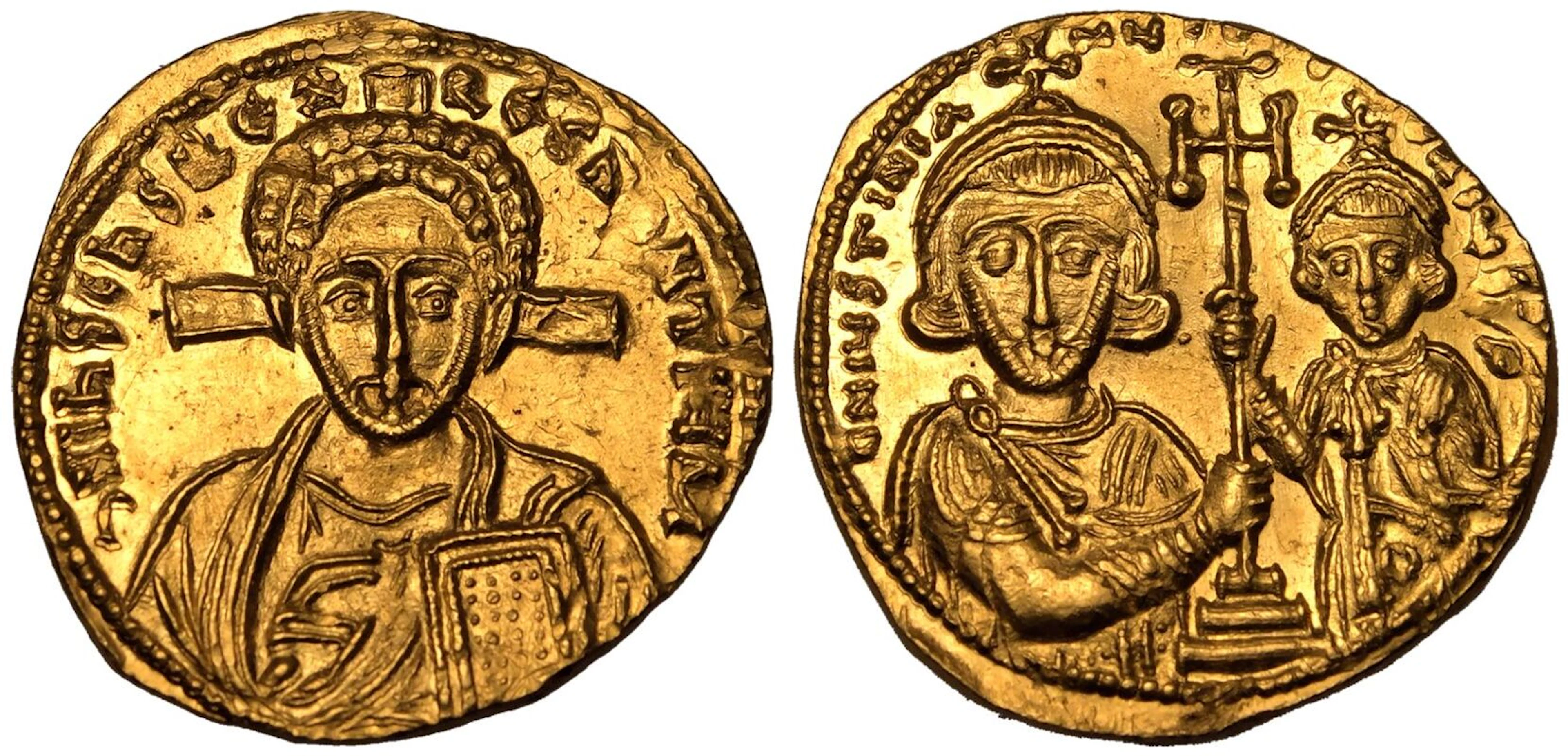 Justinian II 'Rhinotmetos' AV Solidus