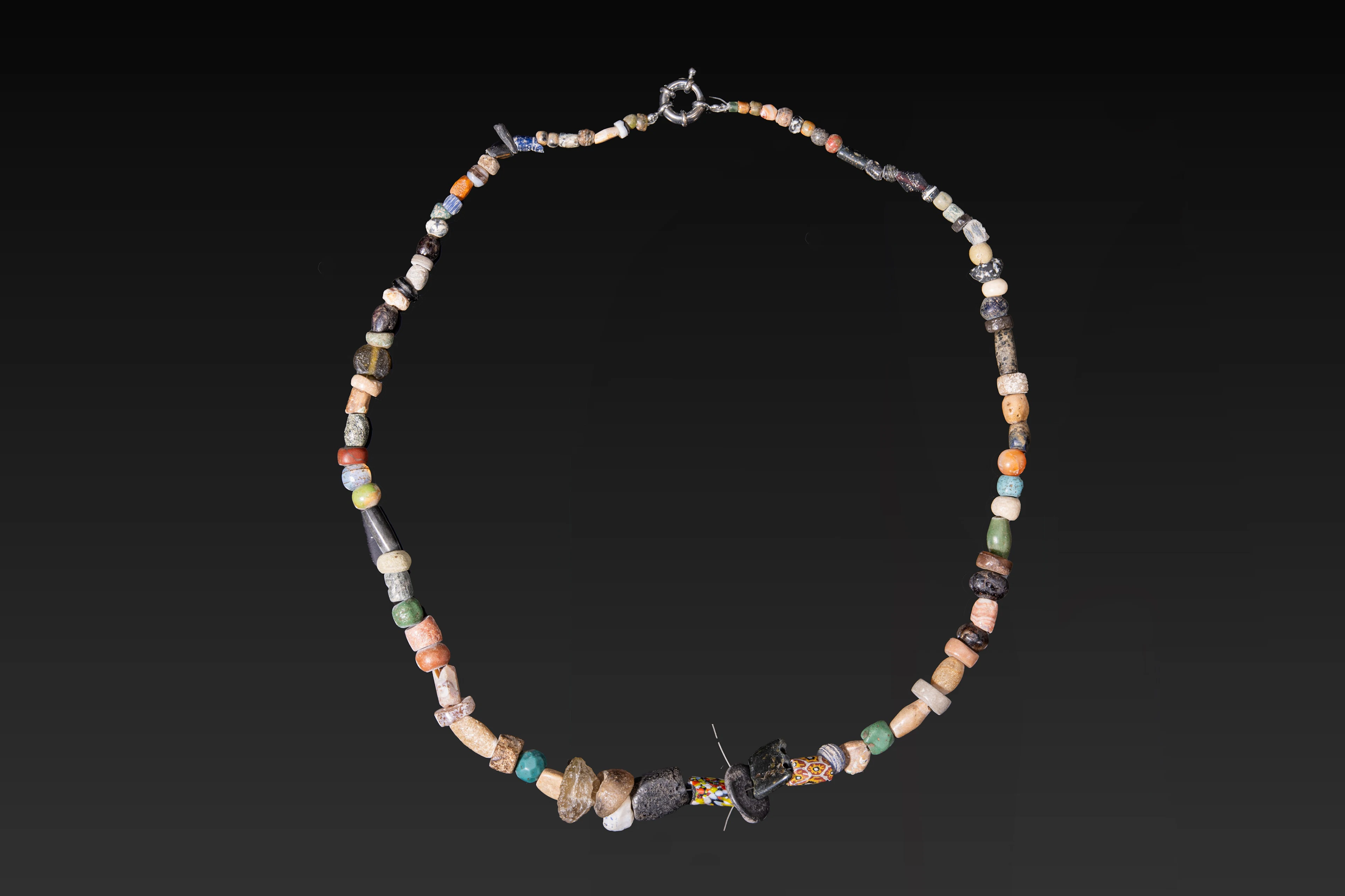 ROMAN STONE AND GLASS NECKLACE