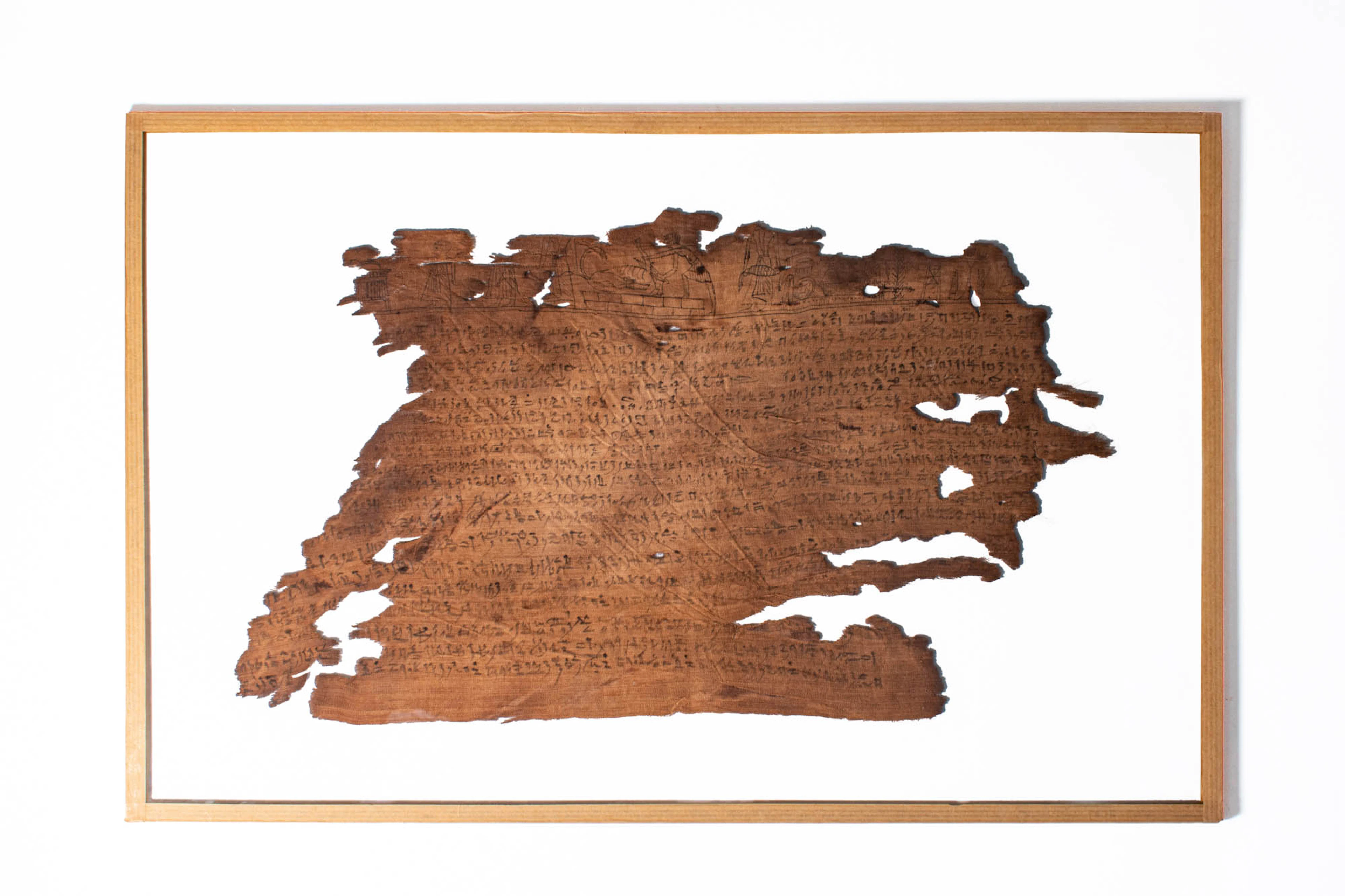RARE EGYPTIAN MUMMY BANDAGE OF DJEDHOR - BOOK OF THE DEAD