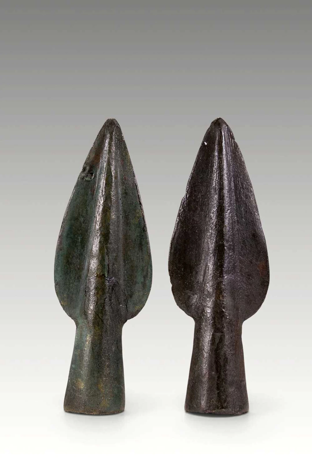 PAIR OF NORWEGIAN BRONZE AGE SPEARHEADS