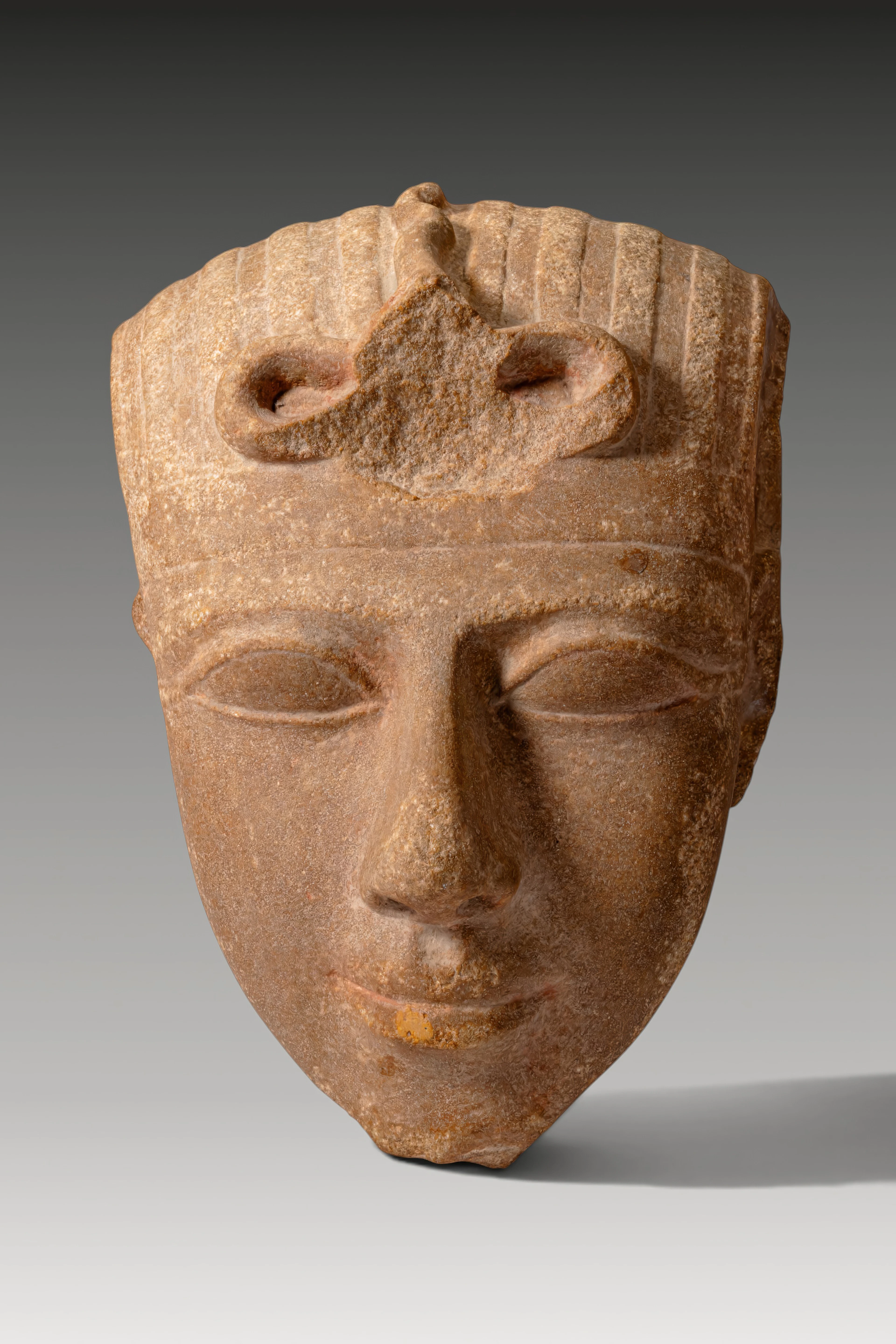 EGYPTIAN HEAD OF A KING WITH NEMES HEADDRESS