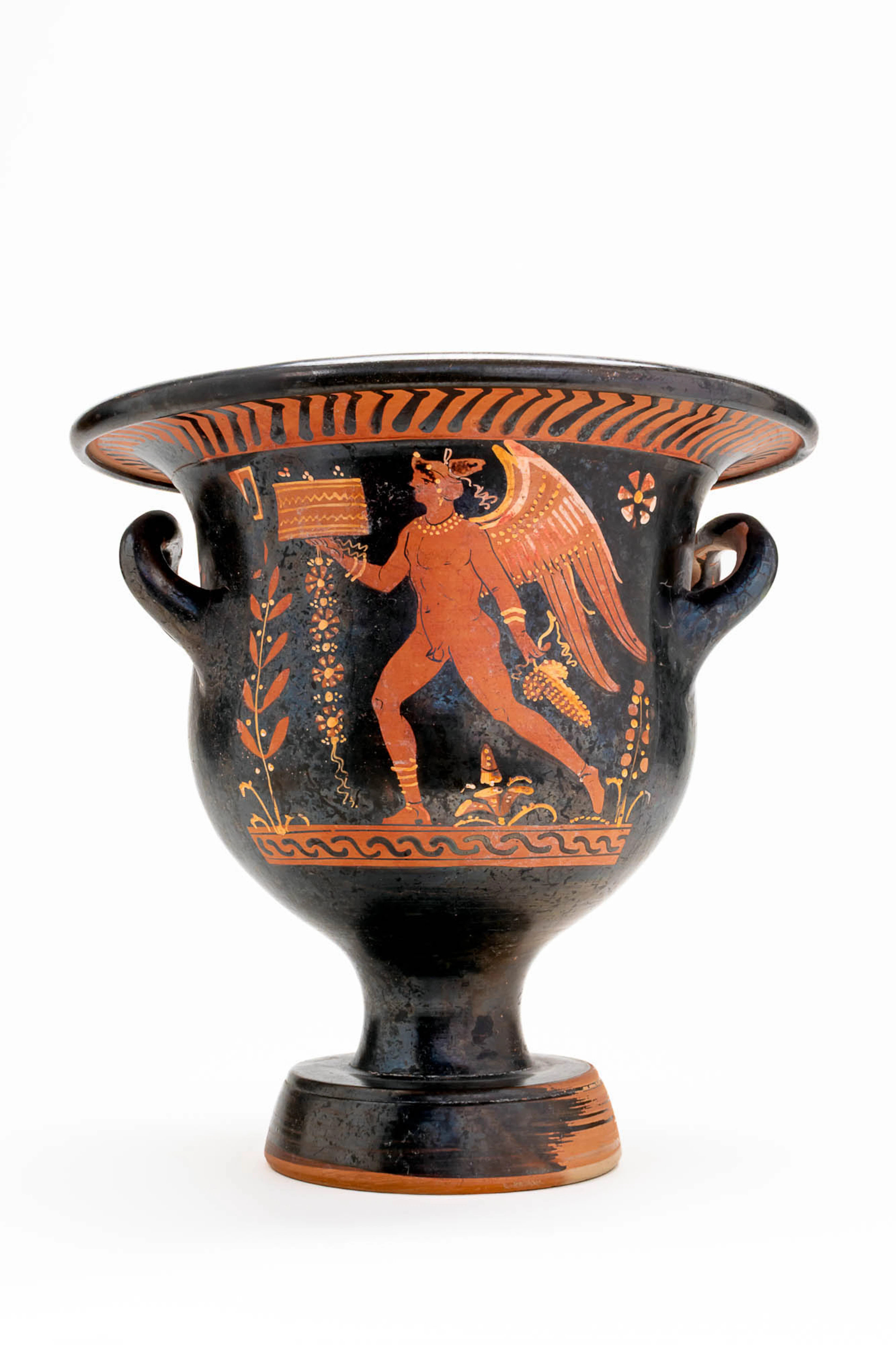 STUNNING APULIAN BELL KRATER WITH OFFERING NIKE BY THE GROUP OF LECCE
