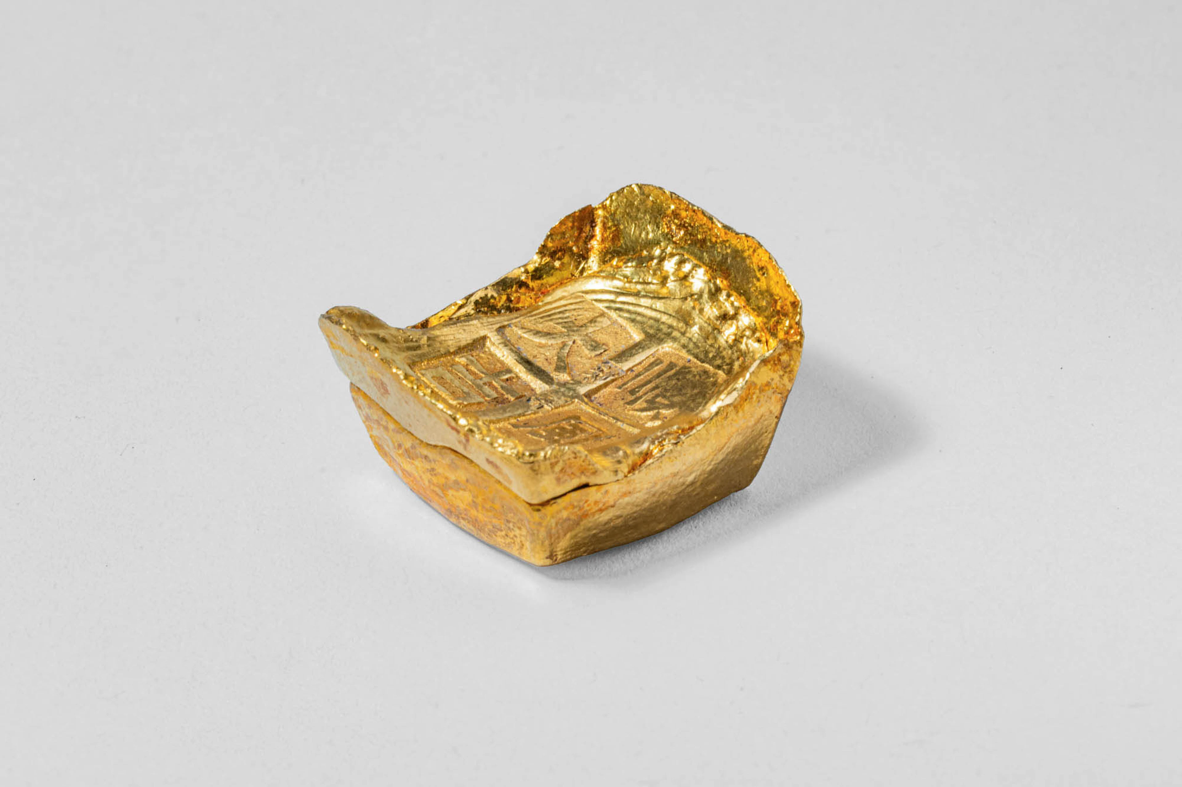 CHINESE GOLD YUANBAO INGOT, 93.6 GRAMS