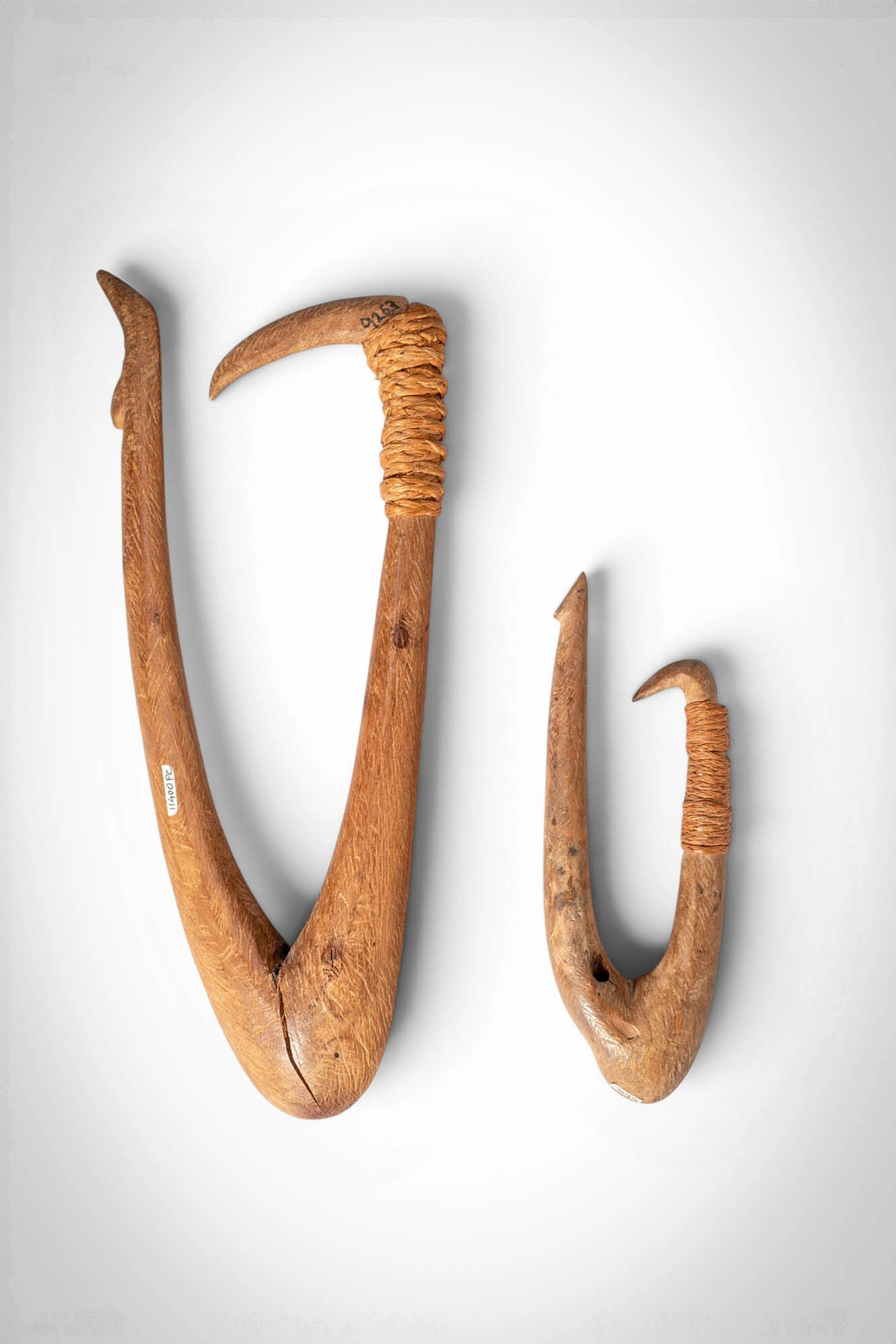 TWO OCEANIC FISH HOOKS