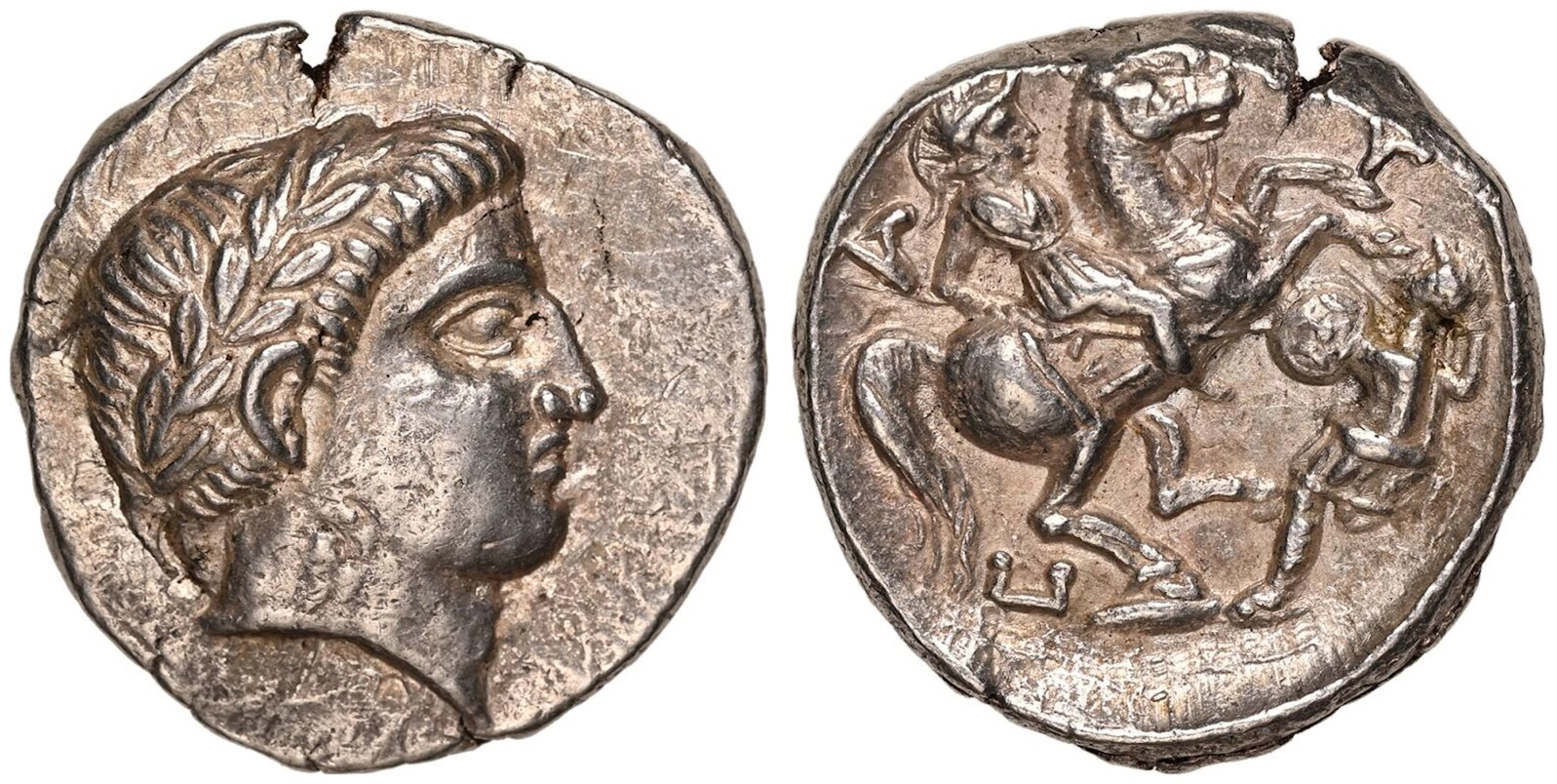 Kingdom of Paeonia, Patraos AR Tetradrachm