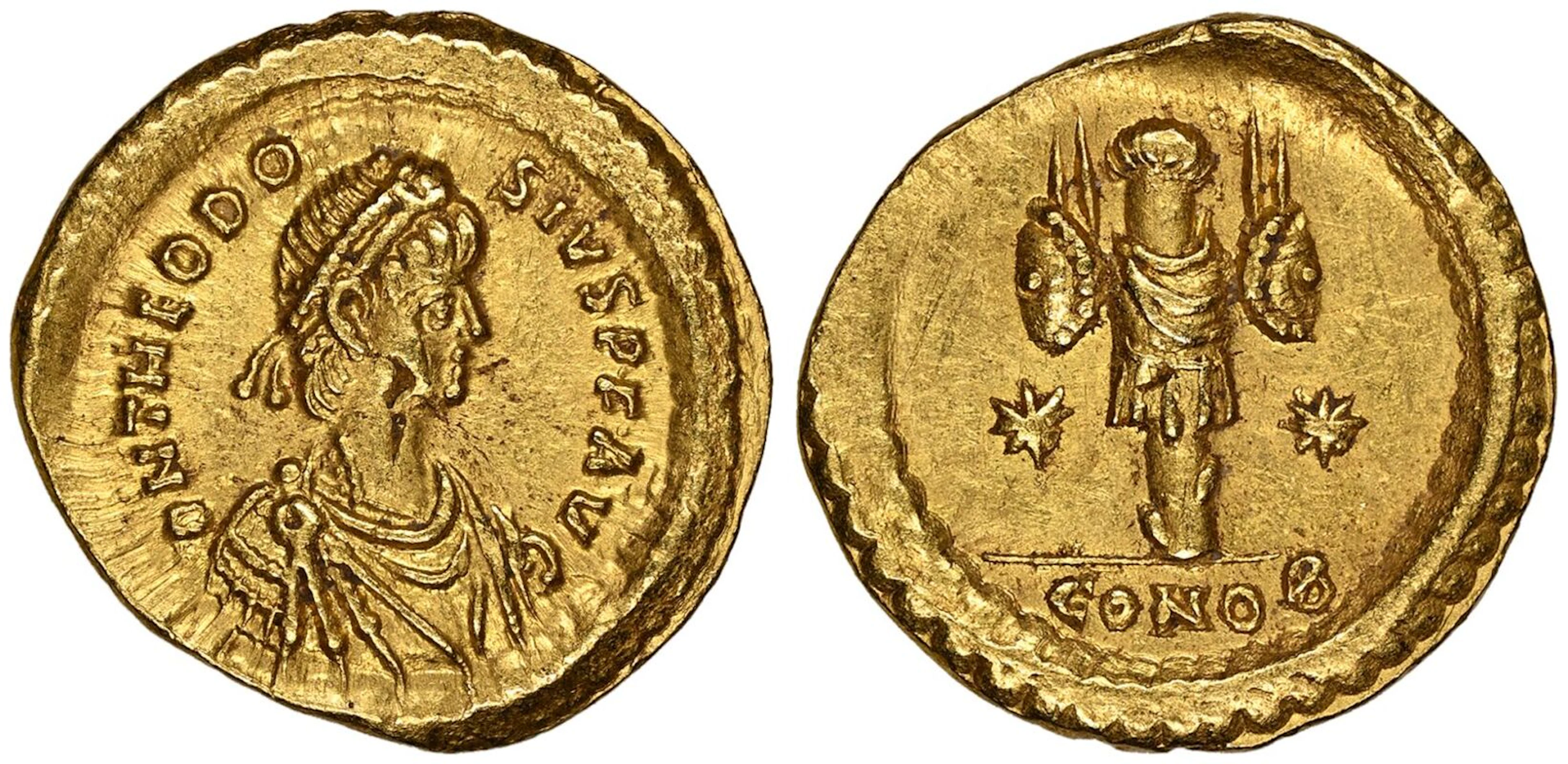 Theodosius II AV Tremissis
