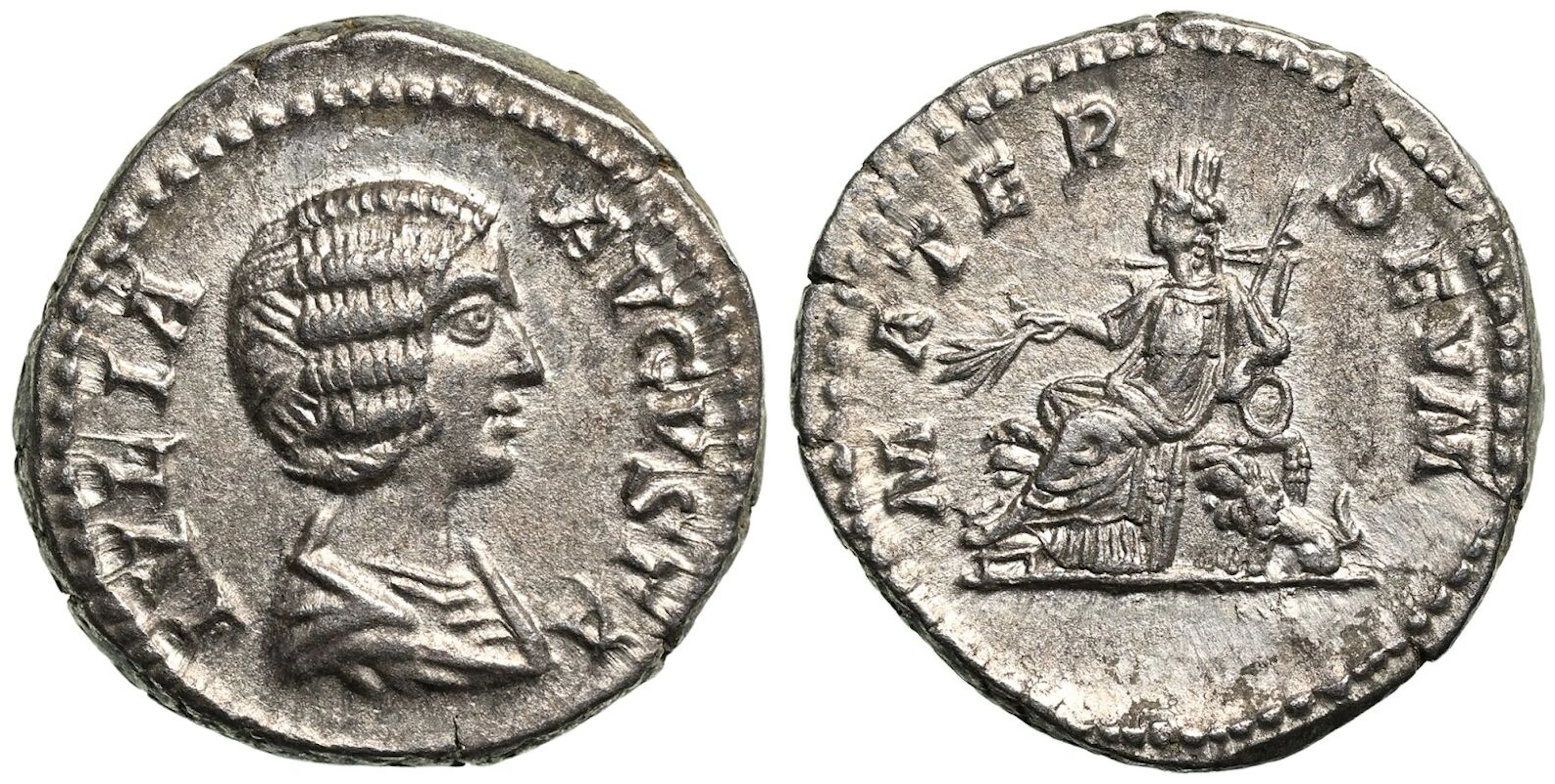 Julia Domna (wife of Septimius Severus) AR Denarius