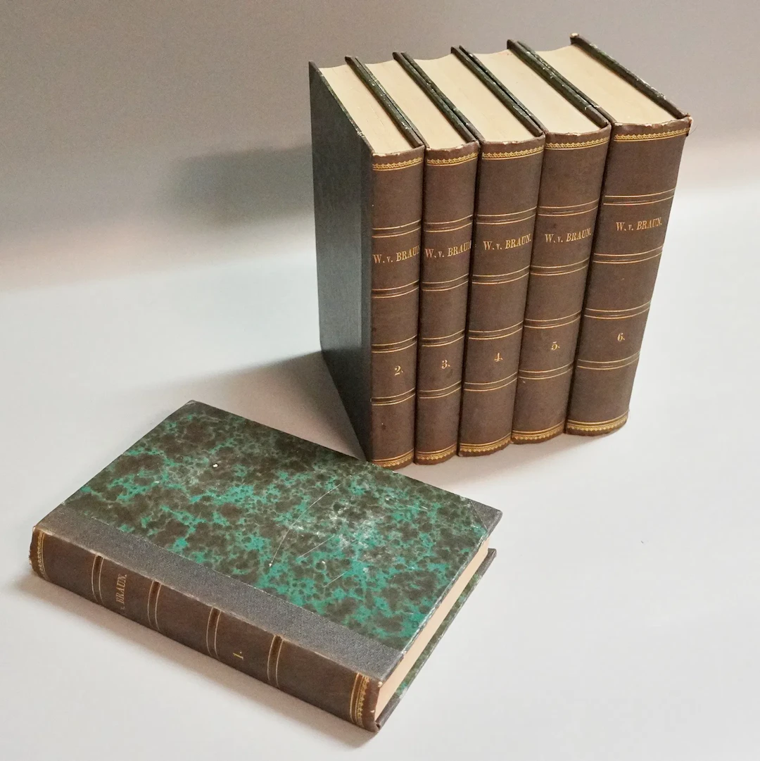 Böcker, Samlade Arbeten av Wilhelm V. Braun, 6 band