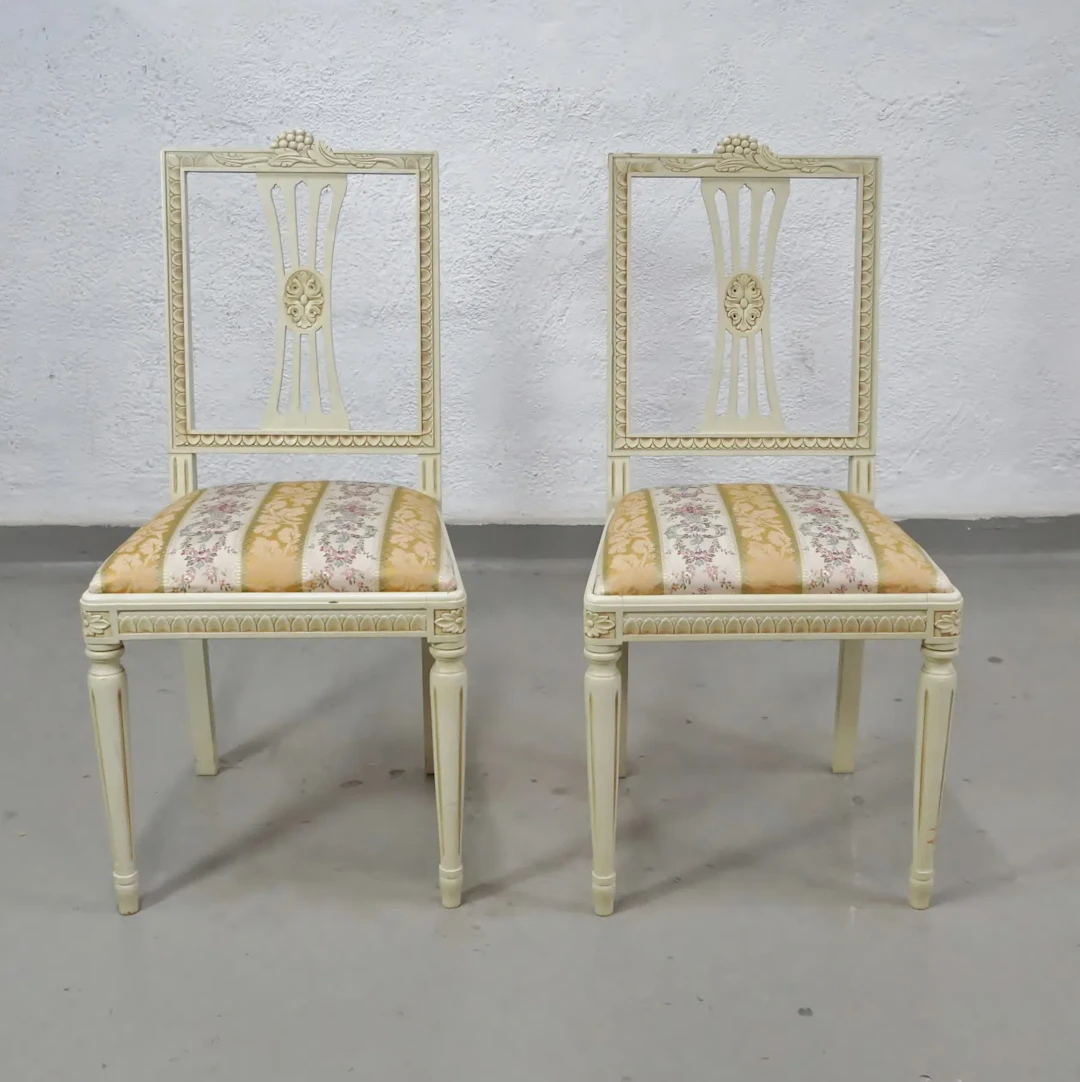 1 par stolar, gustaviansk stil, 1900-tal
