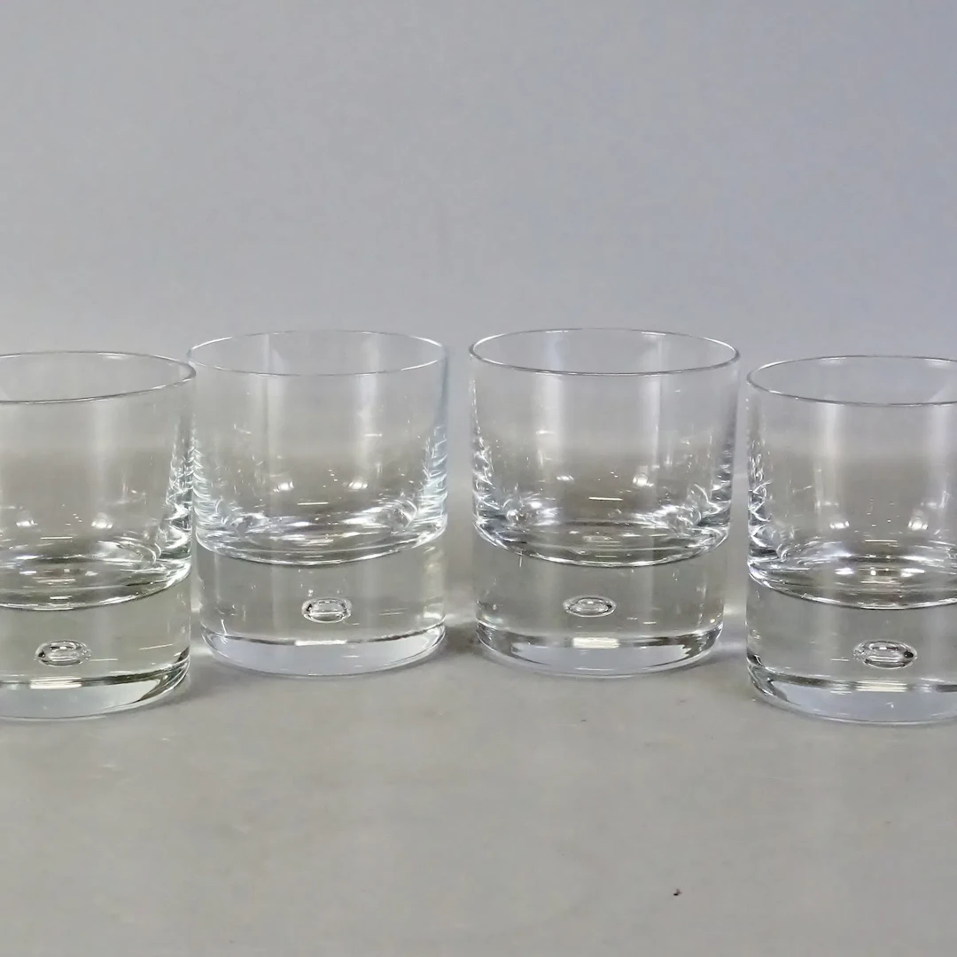 4 st. whiskyglas "Pippi" Walter Hickman, Kosta Boda