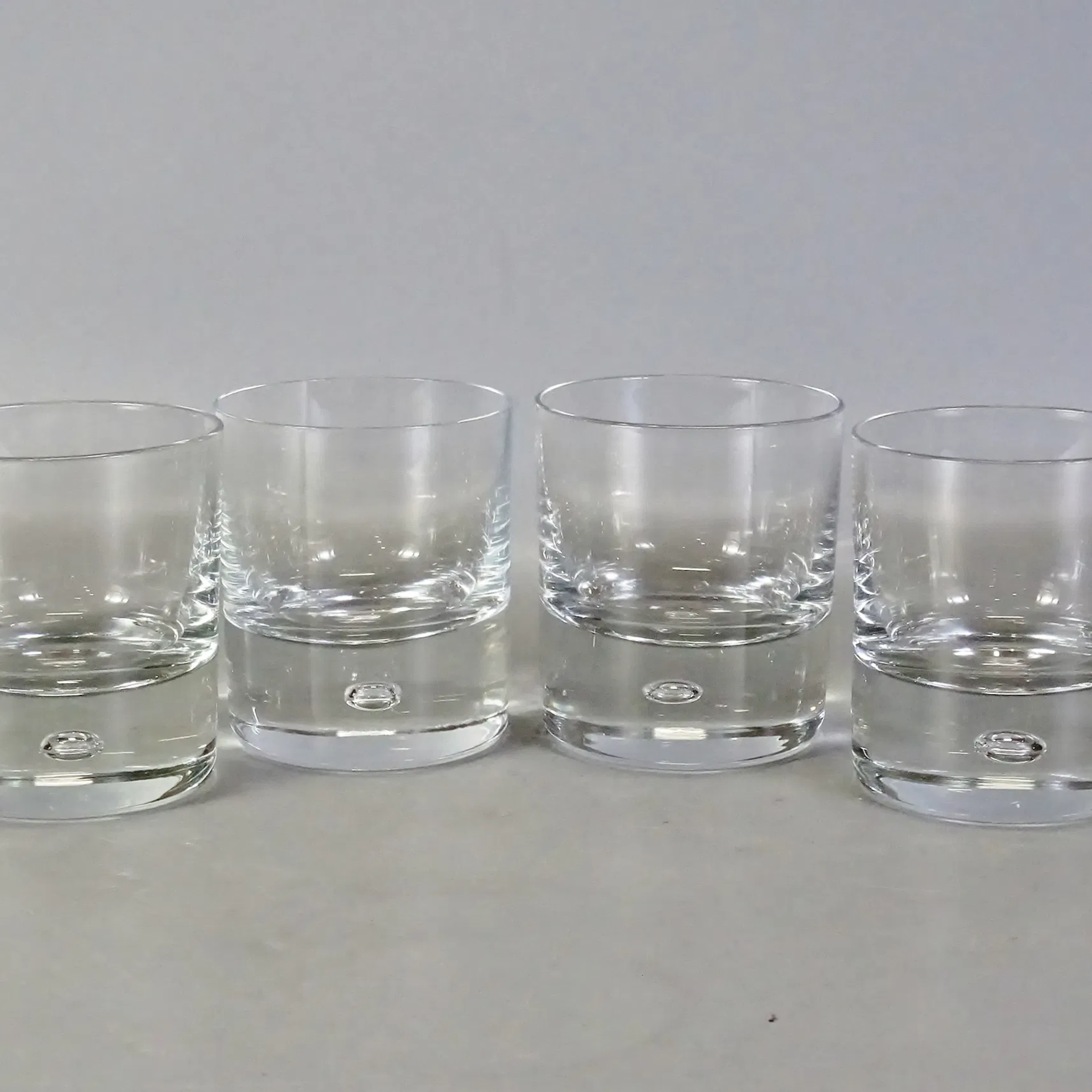 4 st. whiskyglas "Pippi" Walter Hickman, Kosta Boda